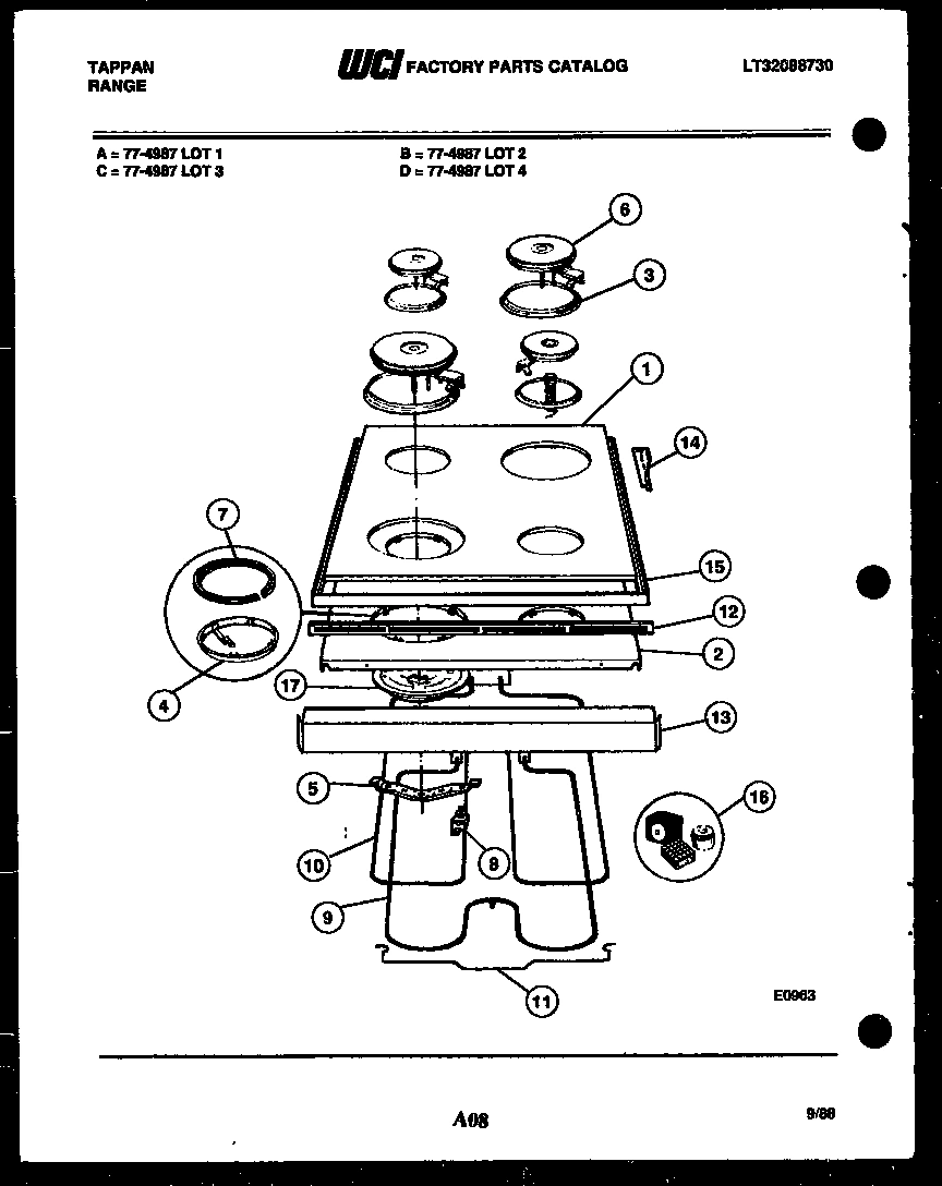 06 - COOKTOP AND BROILER PARTS