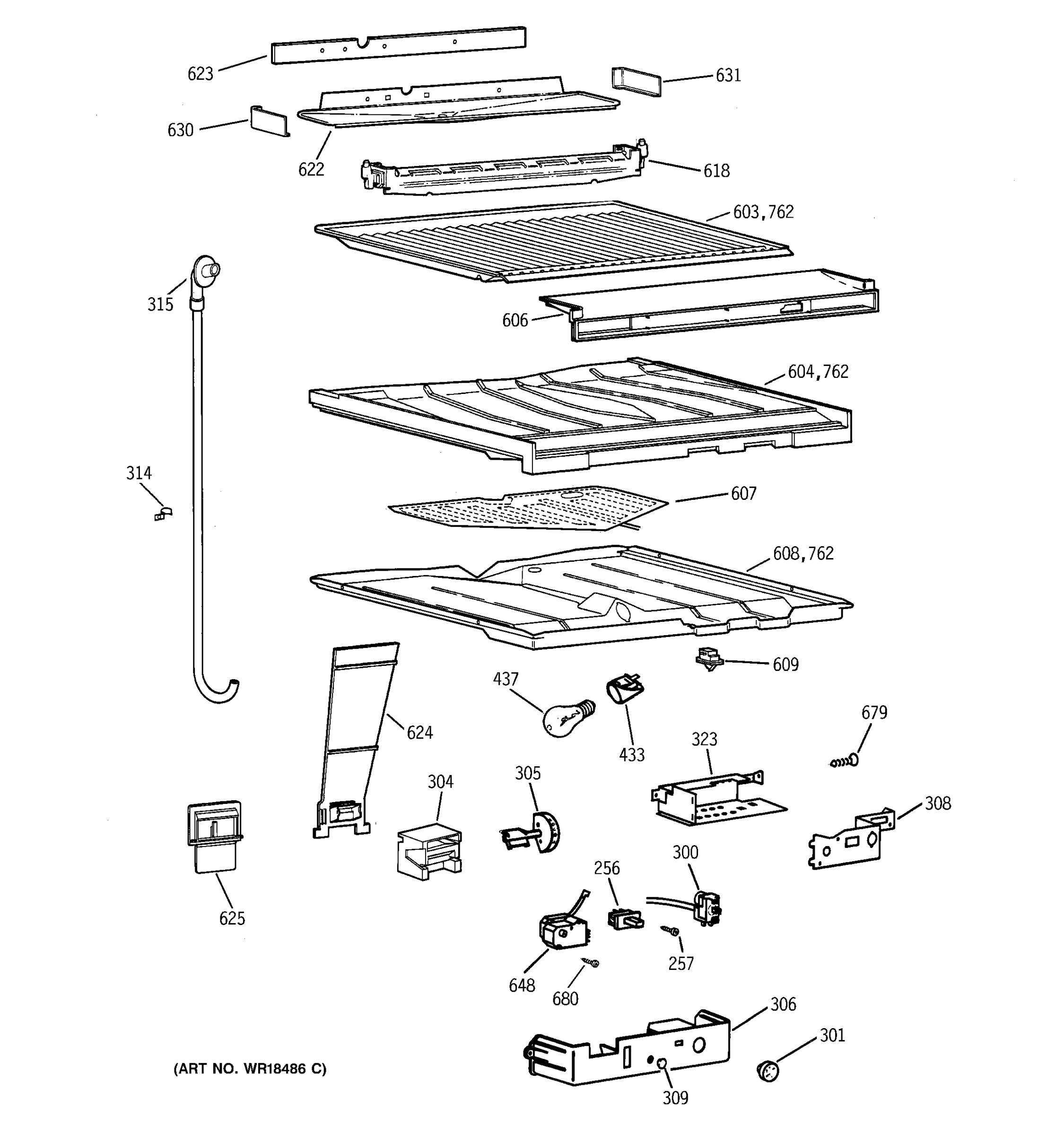 COMPARTMENT SEPARATOR PARTS