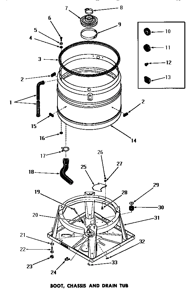 09 - BOOT, CHASSIS & DRAIN TUB