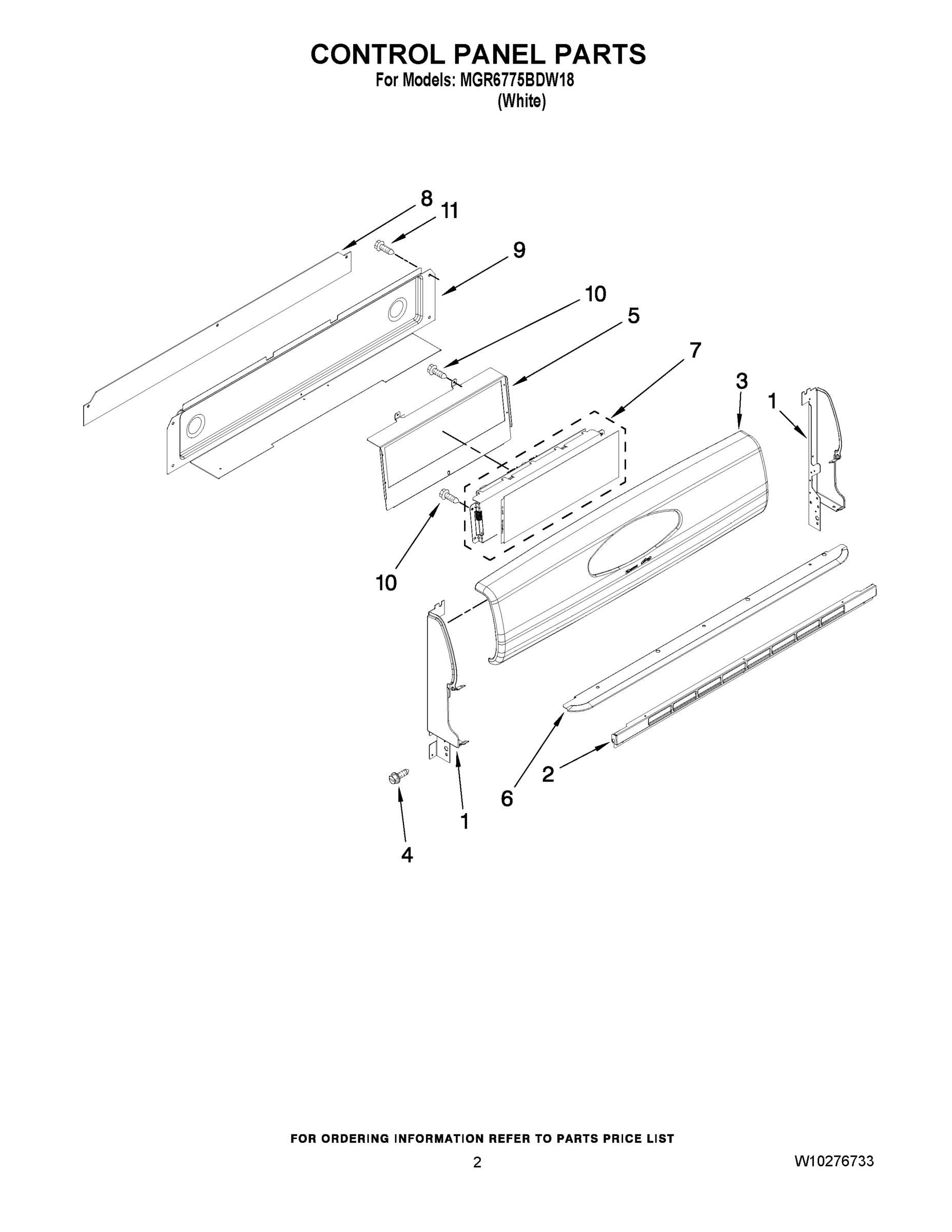 02 - CONTROL PANEL PARTS
