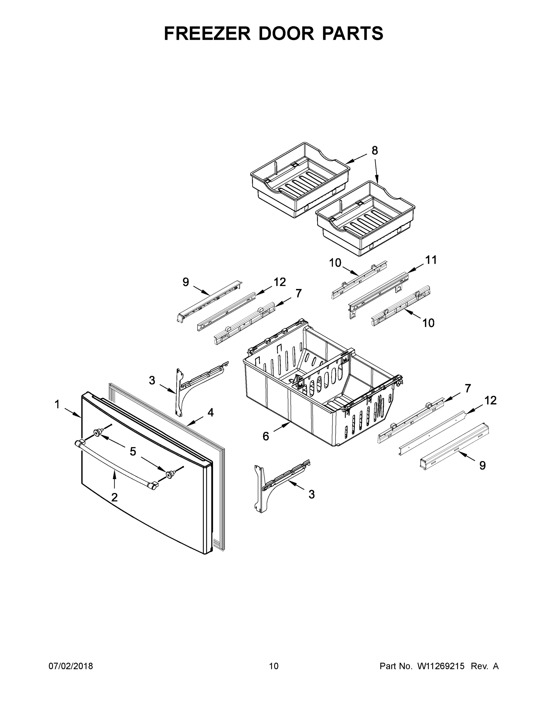 06 - FREEZER DOOR PARTS