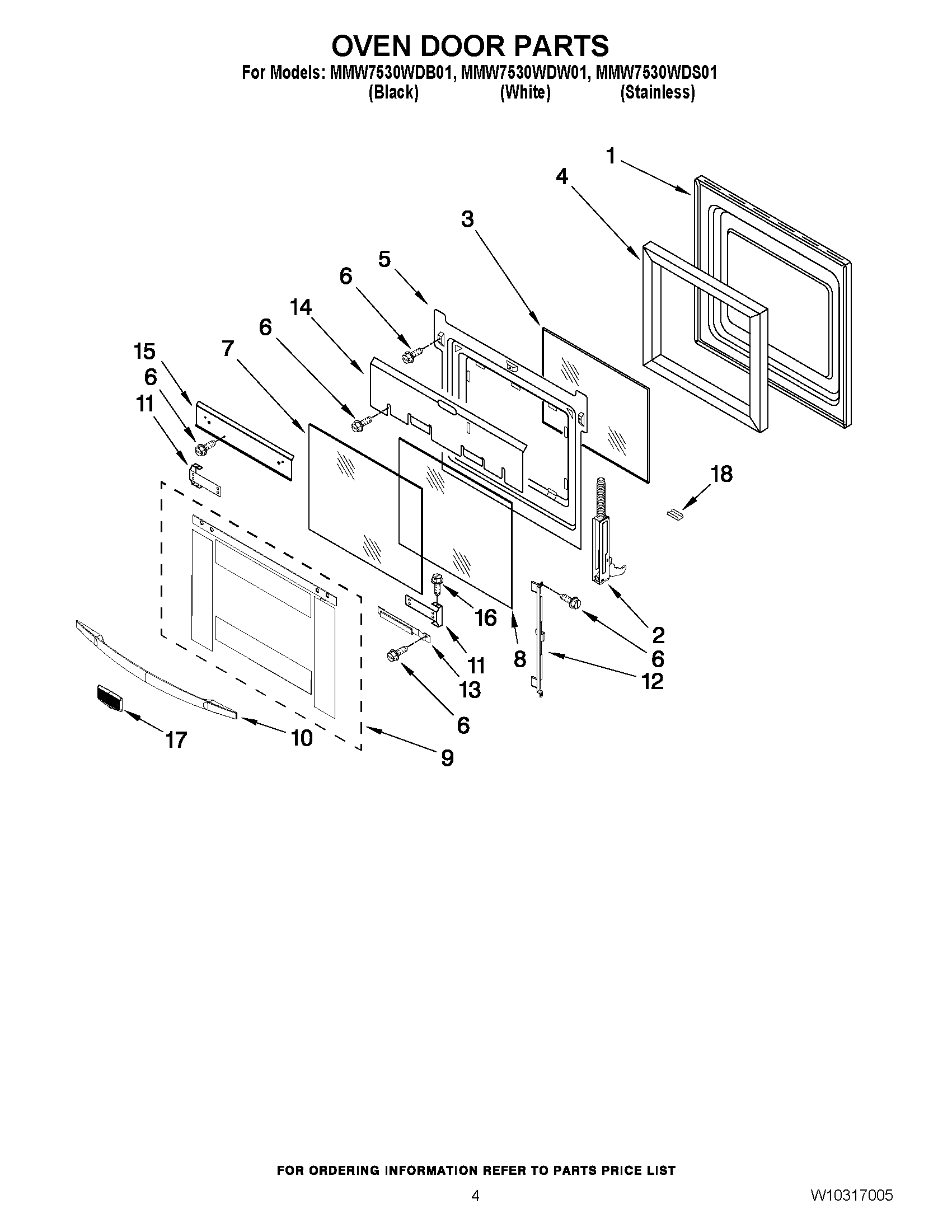 03 - OVEN DOOR PARTS