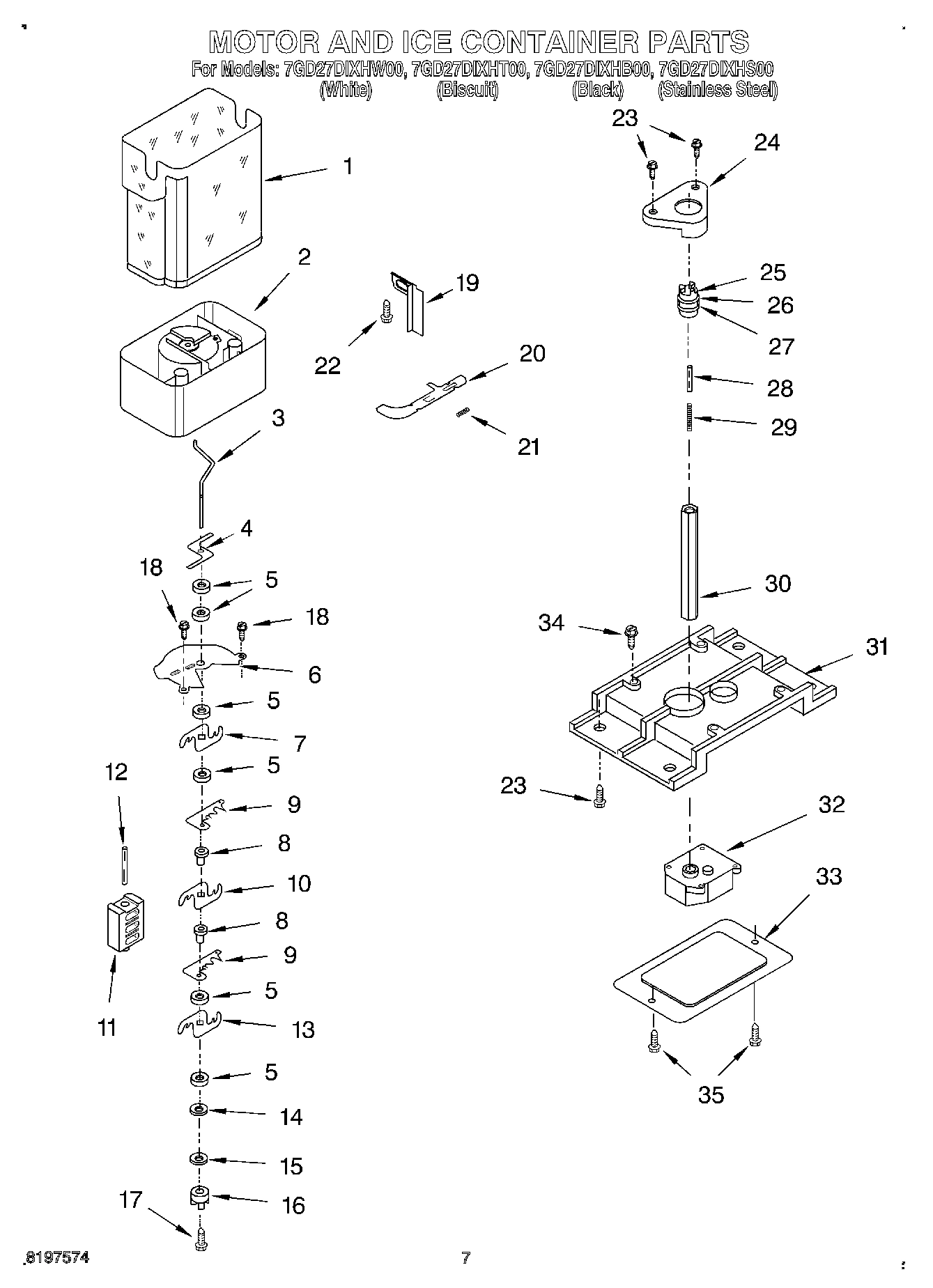 05 - MOTOR AND ICE CONTAINER
