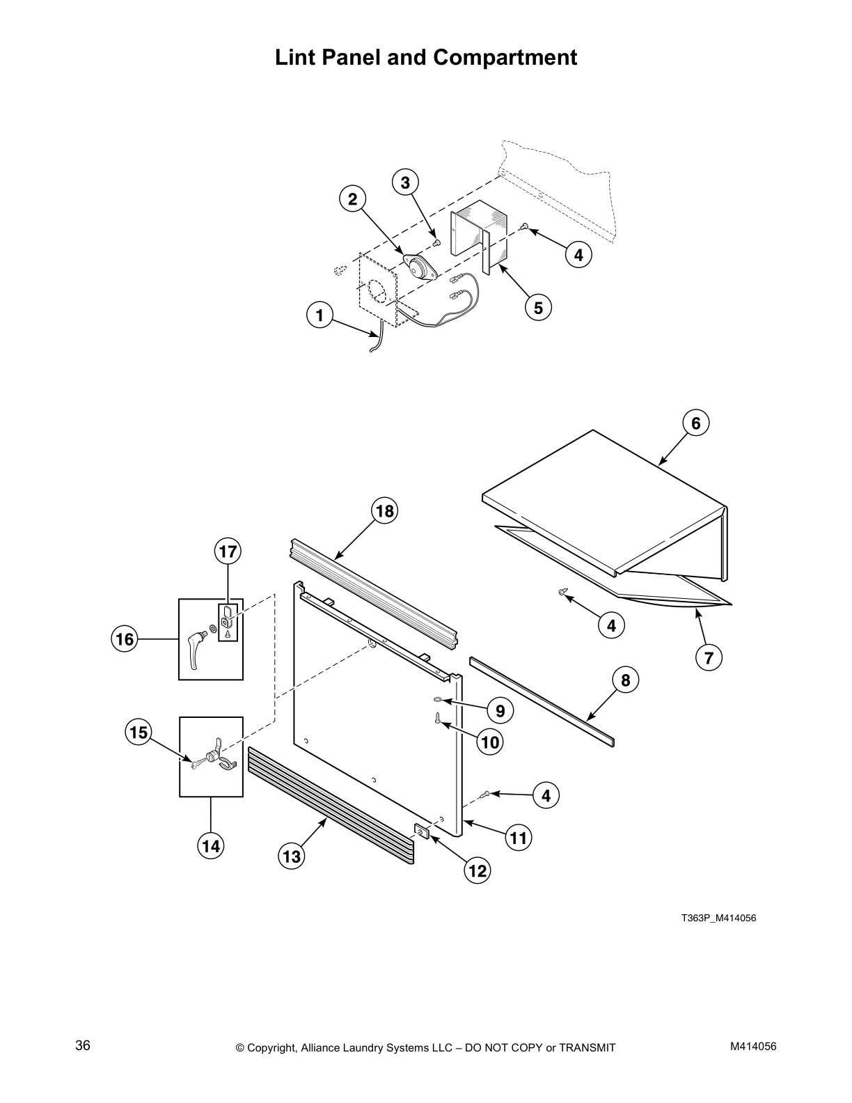 Lint Panel and Compartment