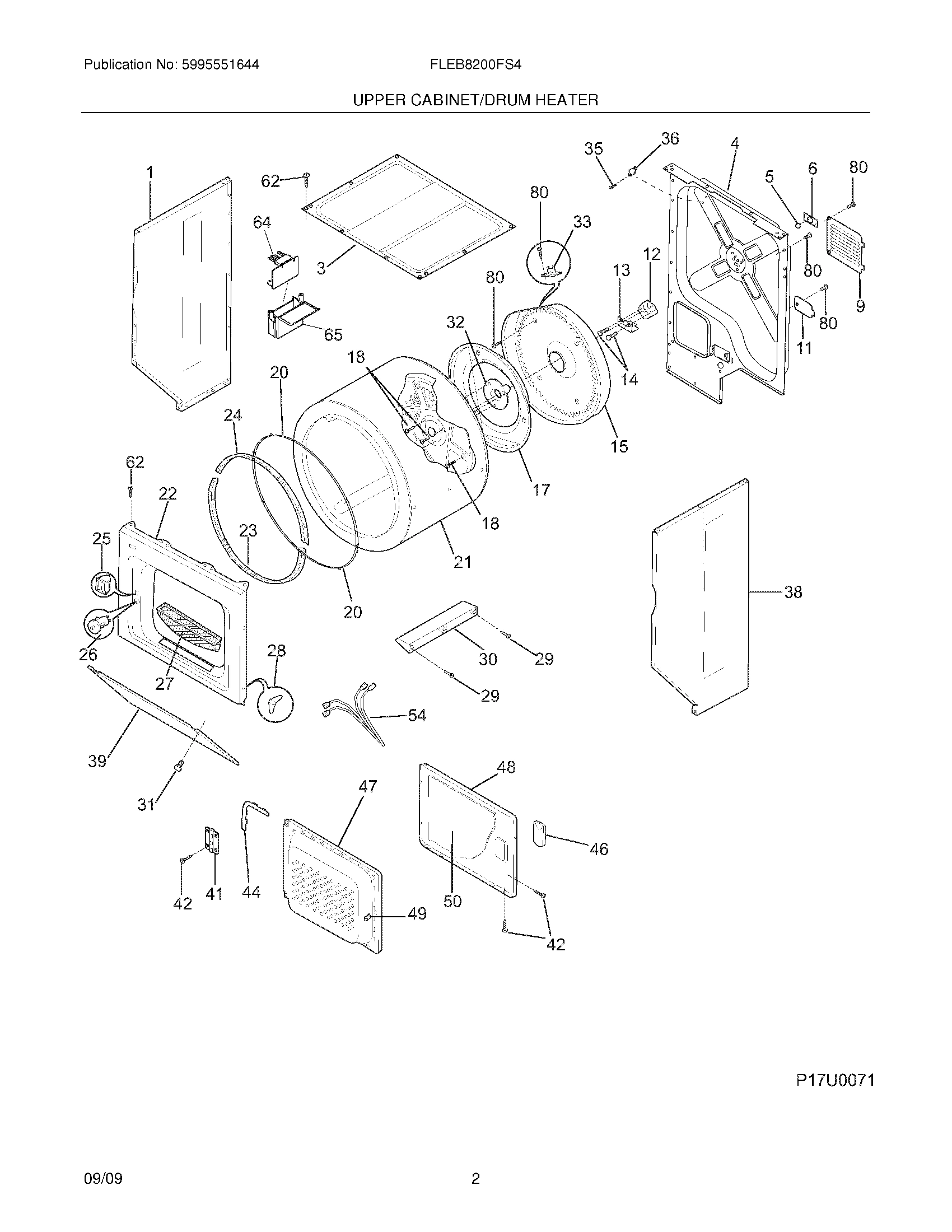 03 - UPPER CABINET/DRUM HEATER