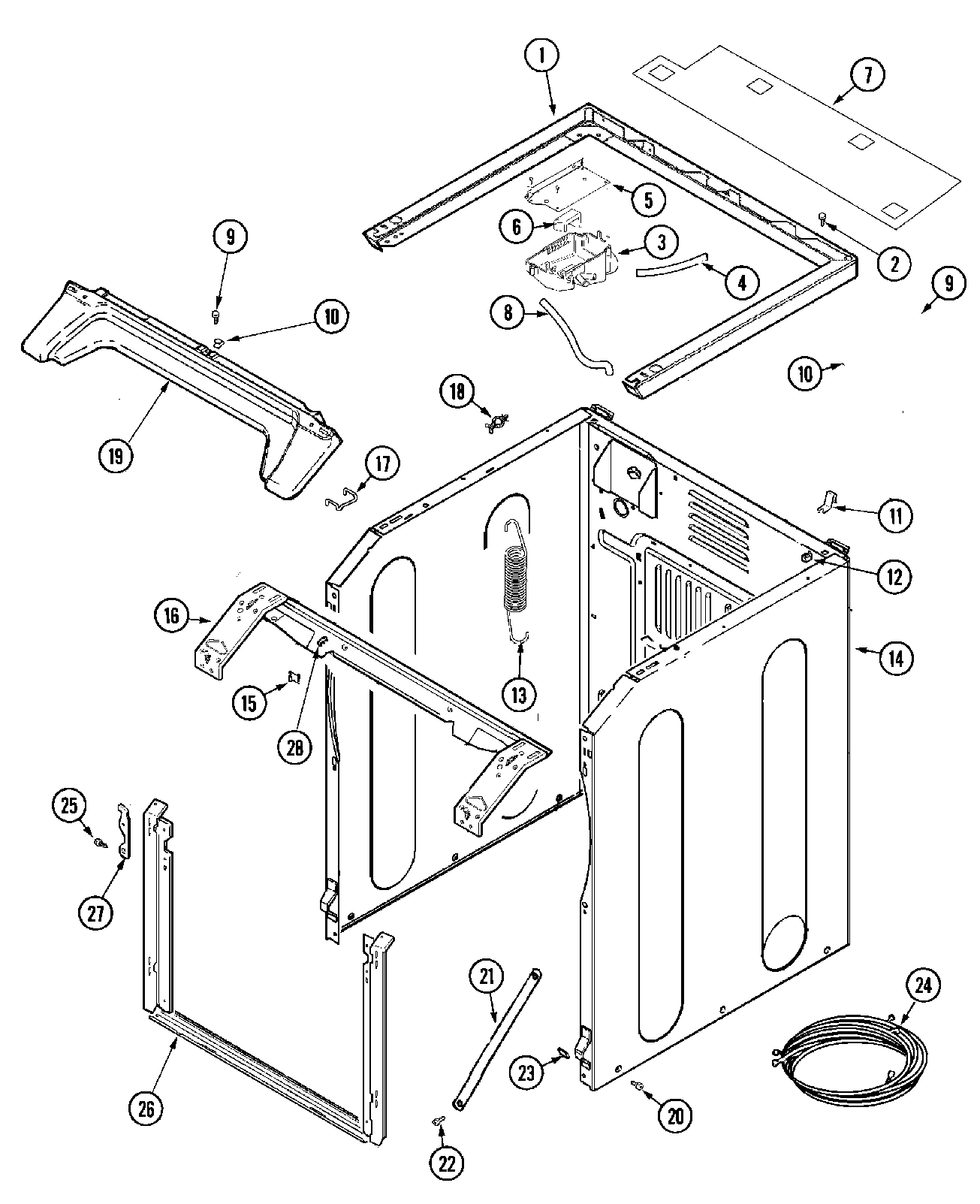 08 - CABINET-FRONT (WASHER)
