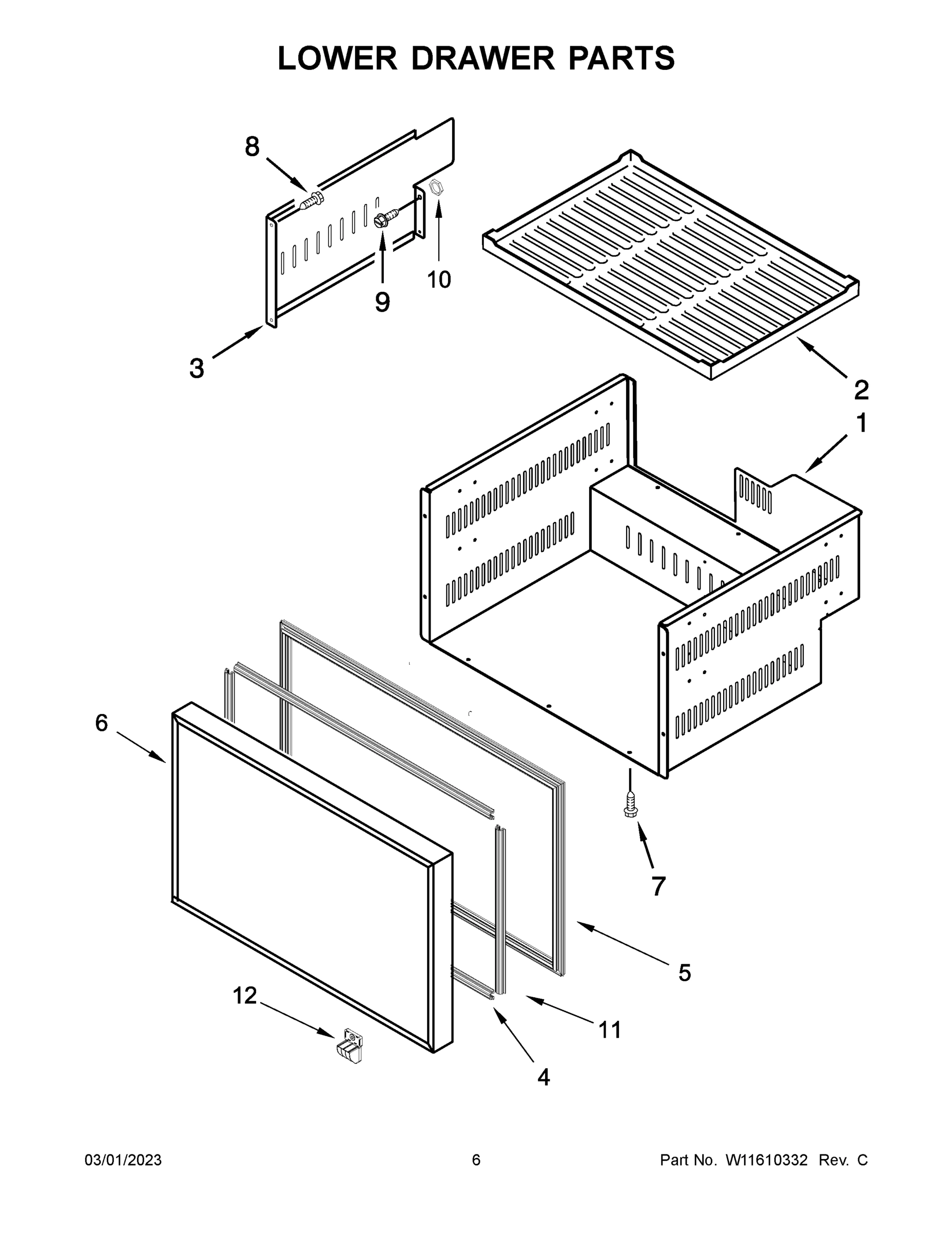 04 - LOWER DRAWER PARTS