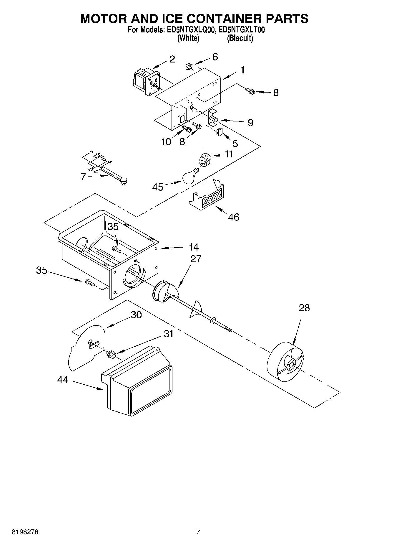 05 - MOTOR AND ICE CONTAINER