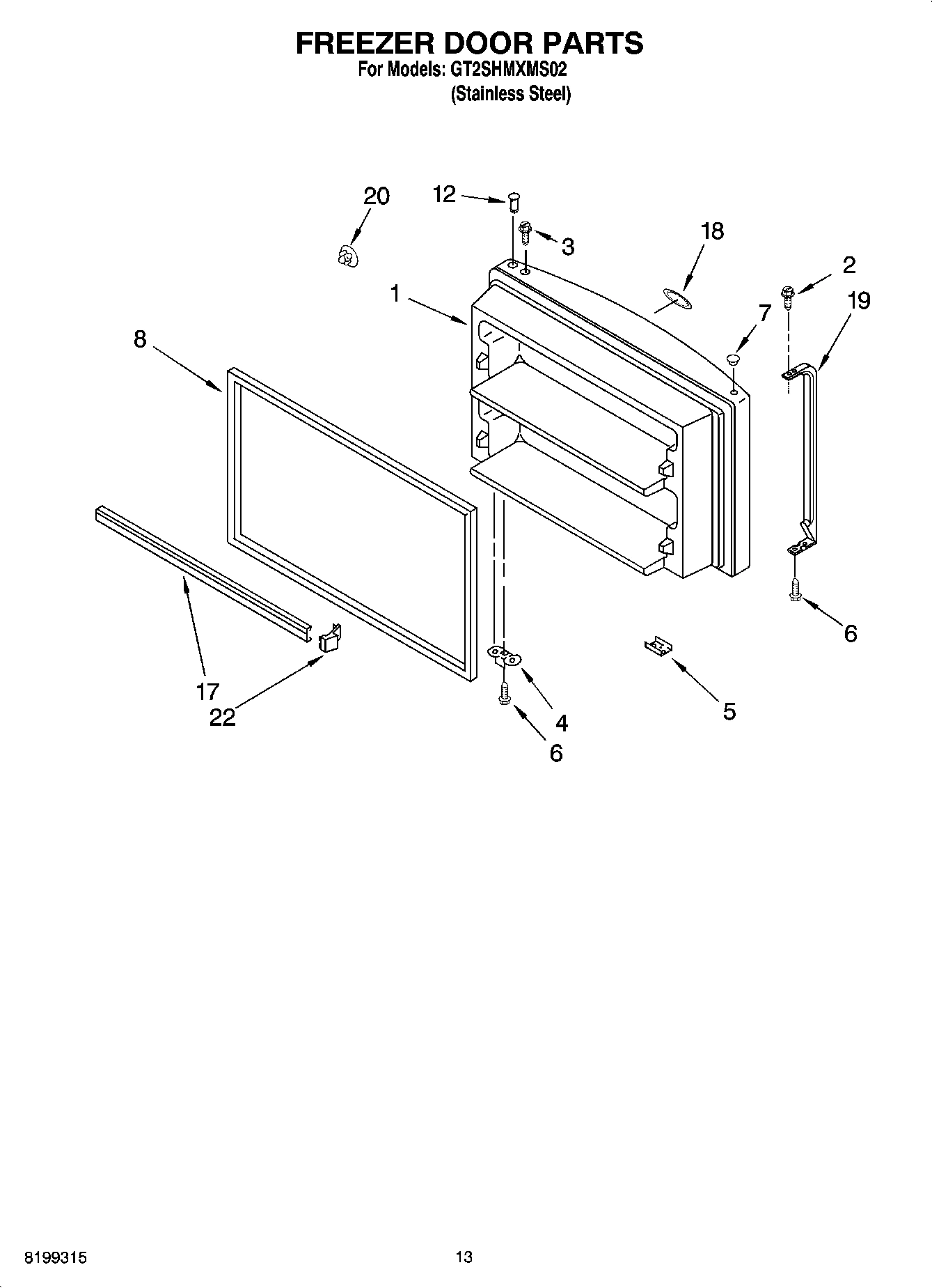 07 - FREEZER DOOR PARTS