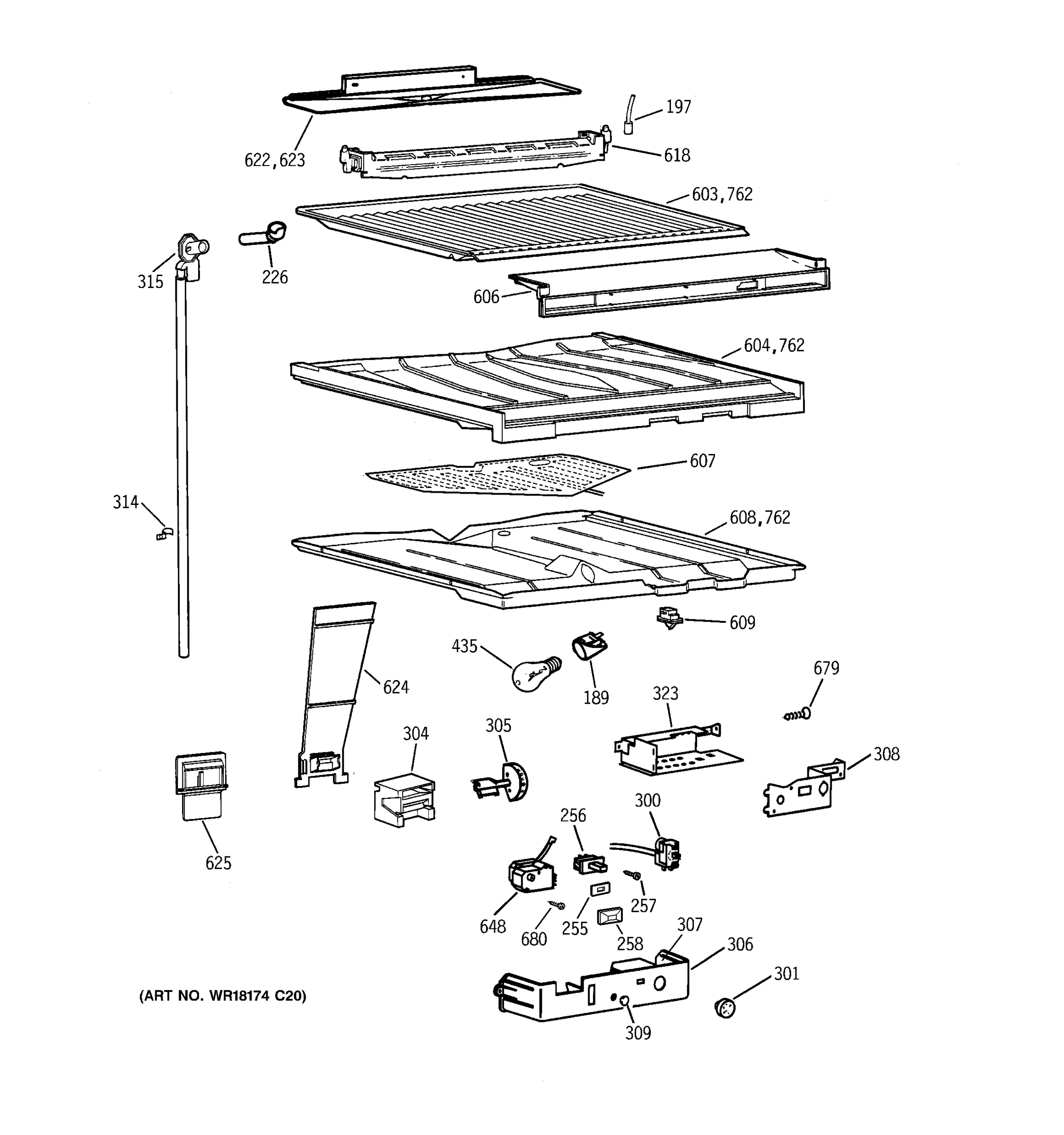 COMPARTMENT SEPARATOR PARTS
