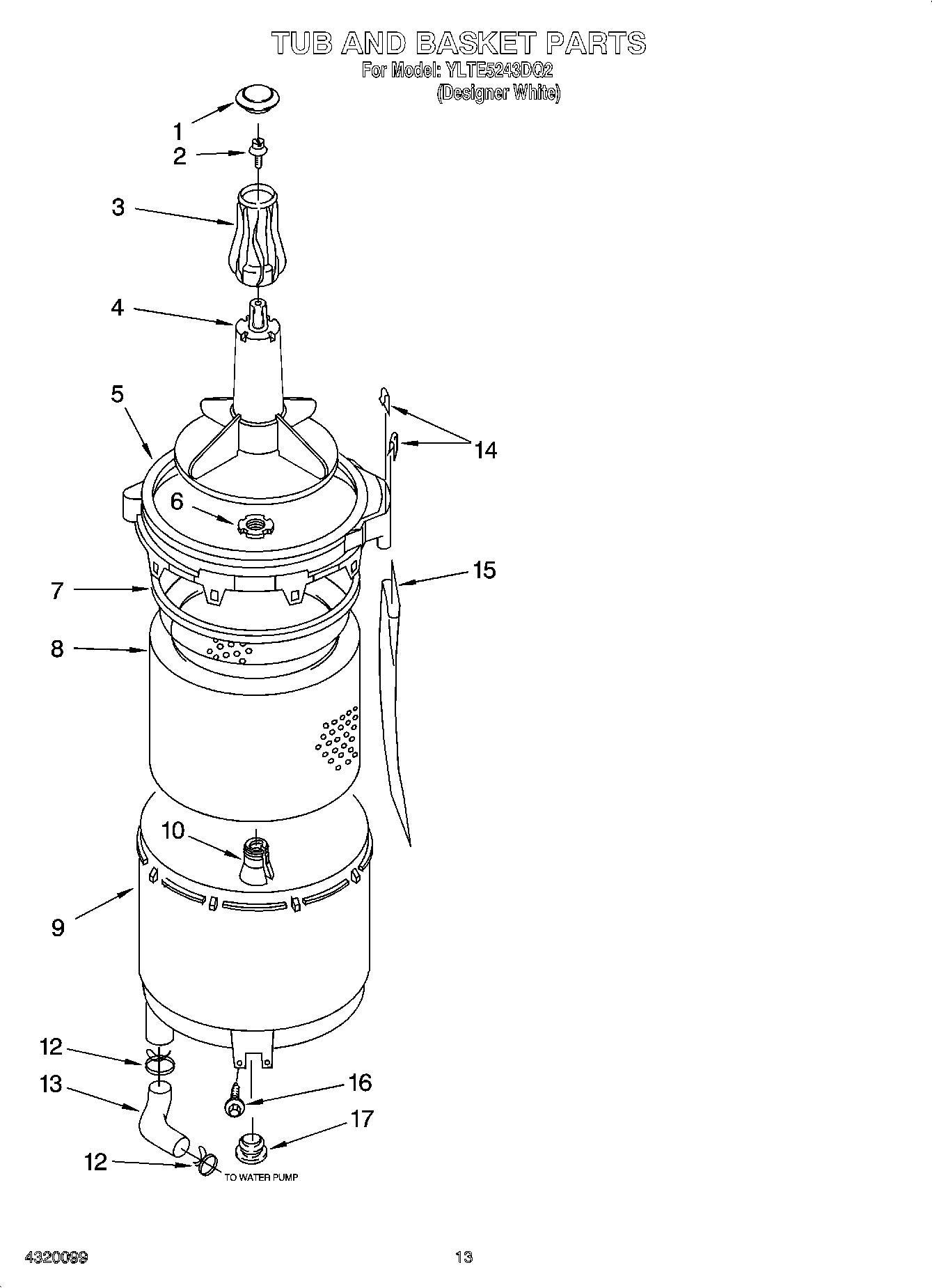 10 - TUB AND BASKET PARTS