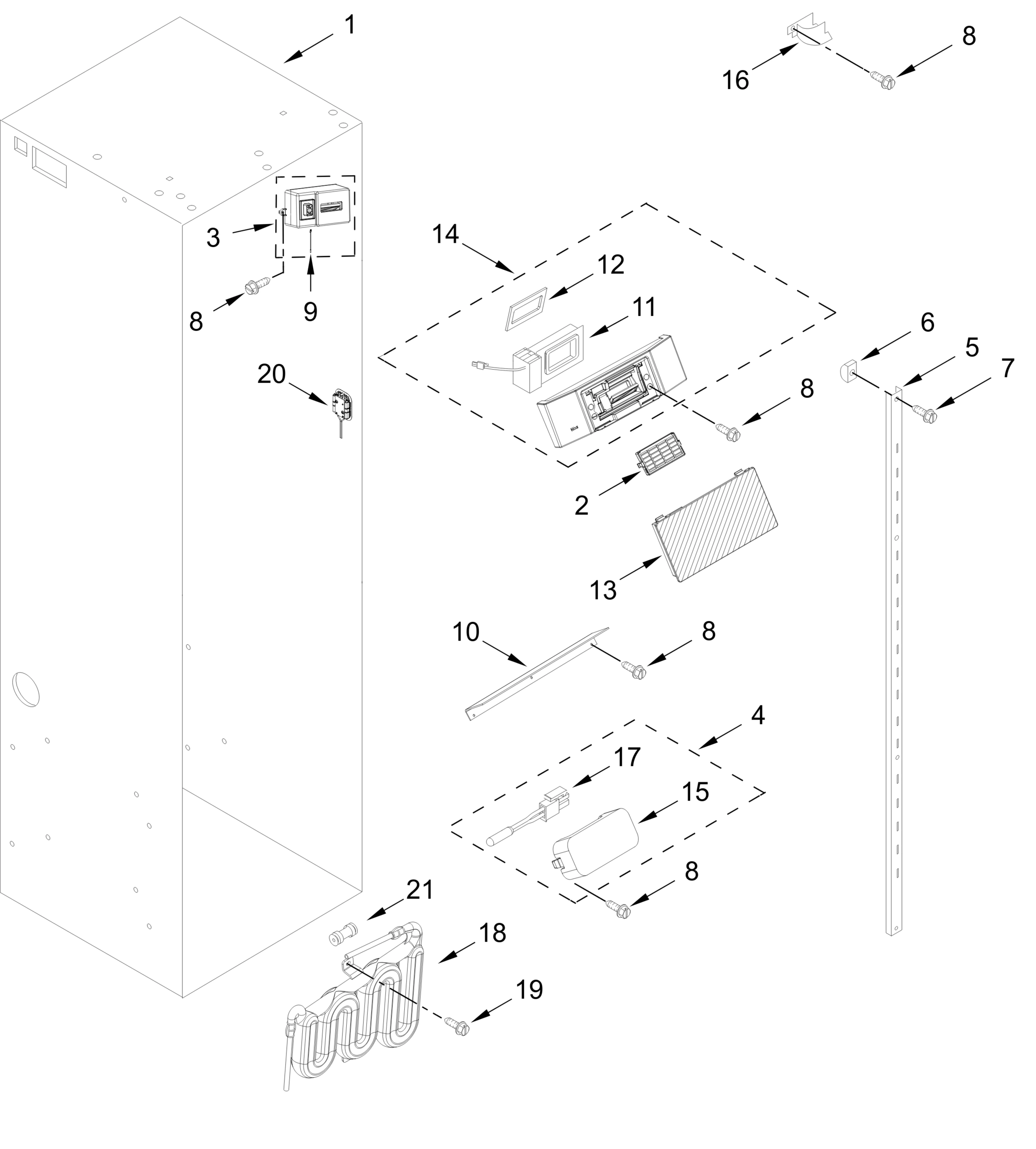 REFRIGERATOR LINER PARTS