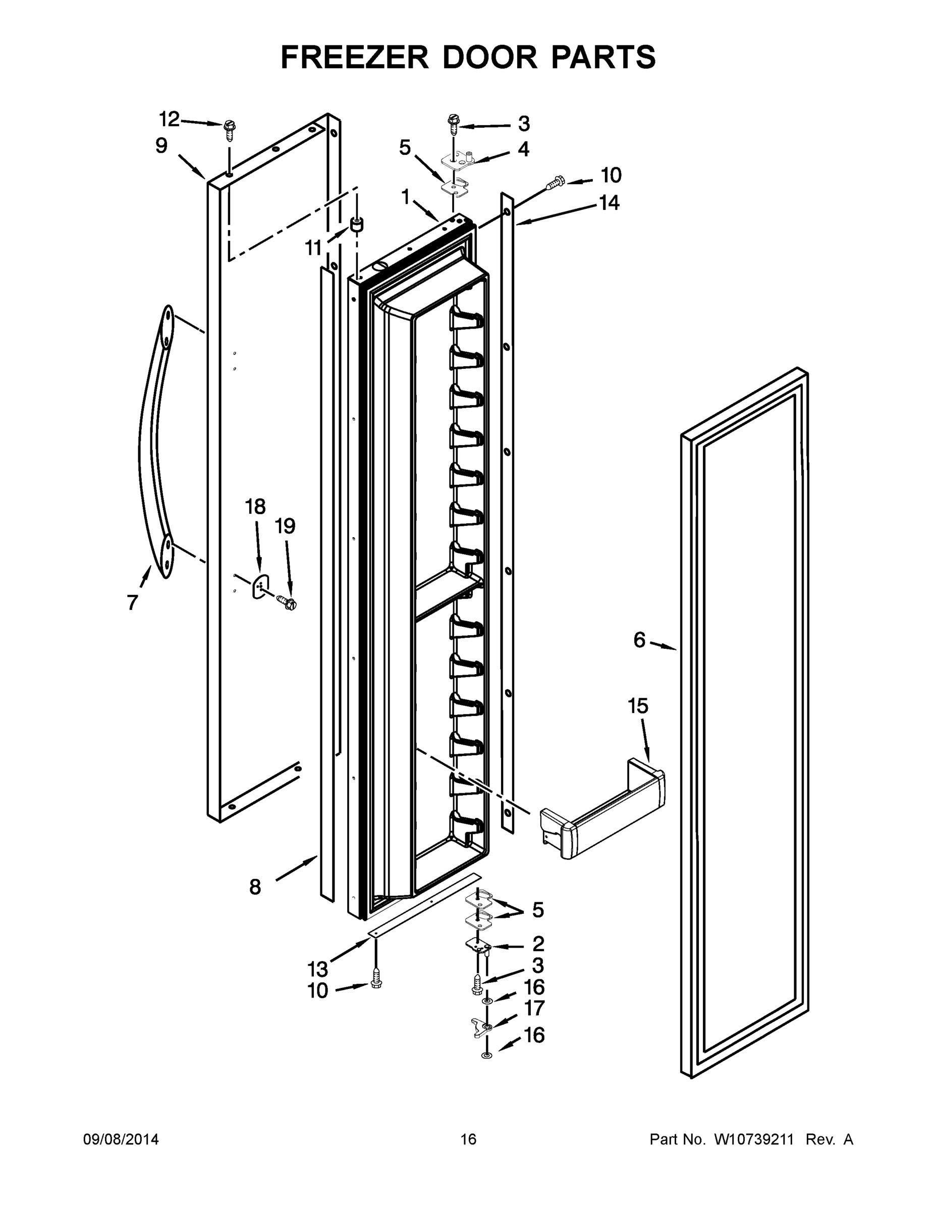 09 - FREEZER DOOR PARTS