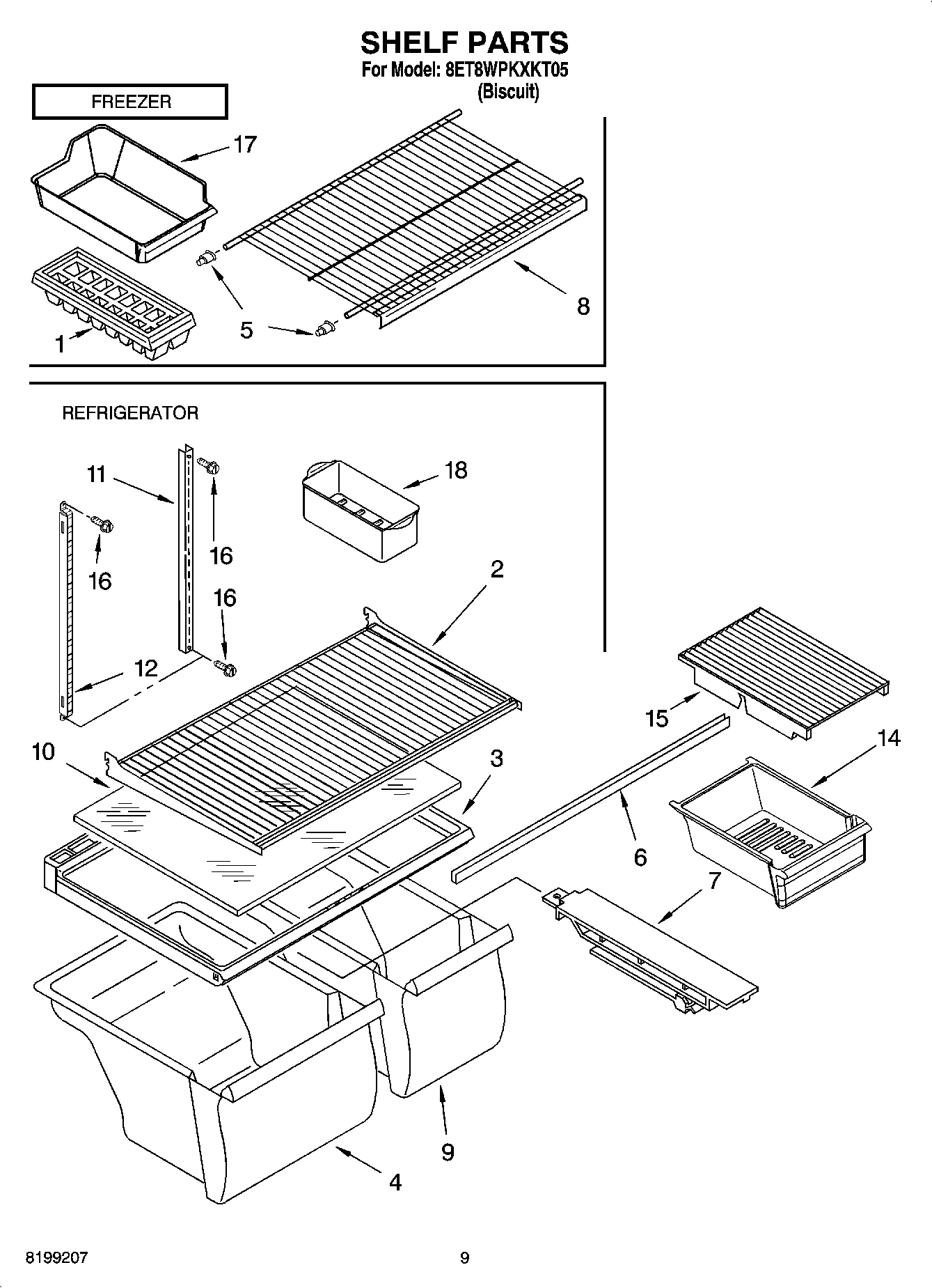 05 - SHELF PARTS, OPTIONAL PARTS