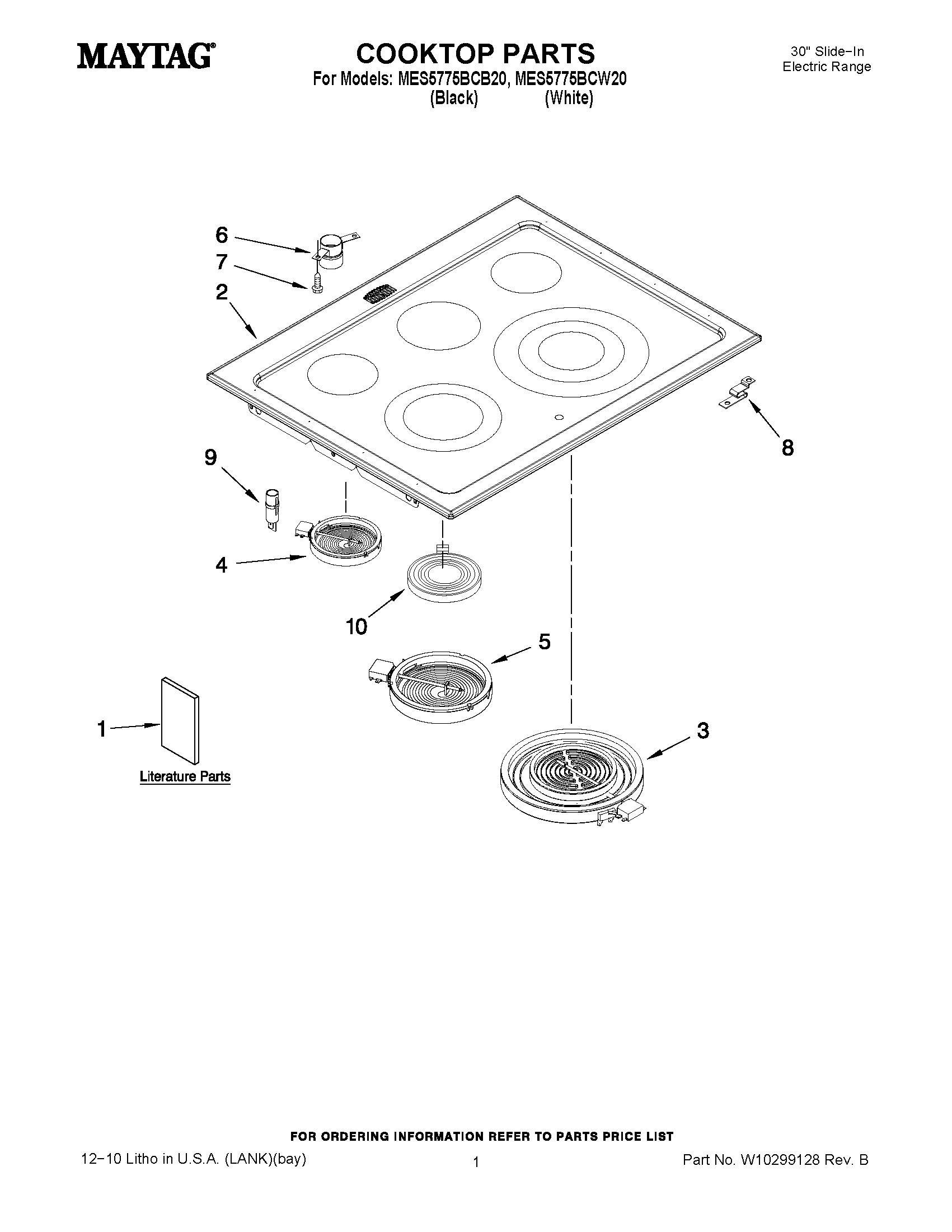 01 - COOKTOP PARTS