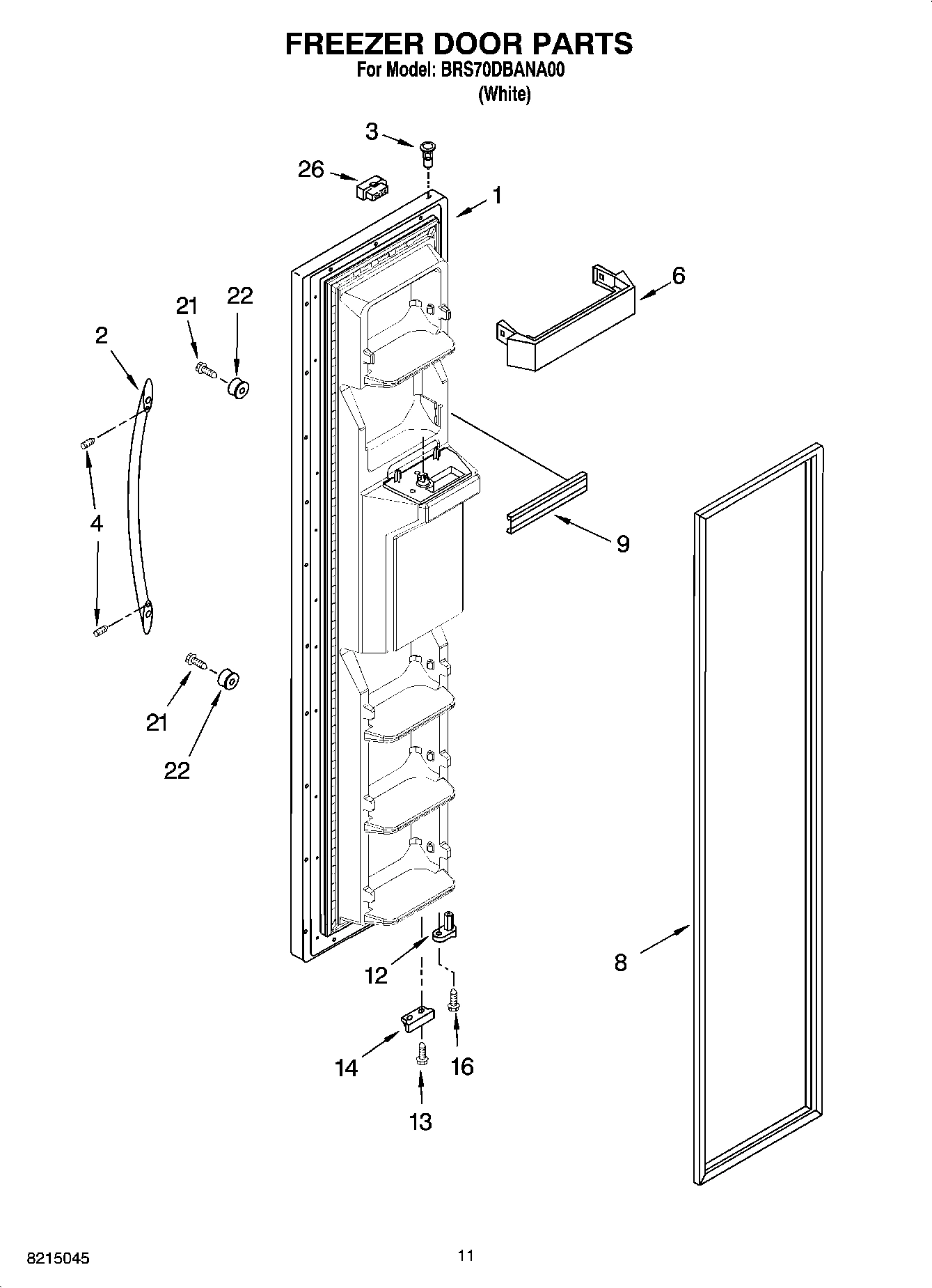 07 - FREEZER DOOR PARTS