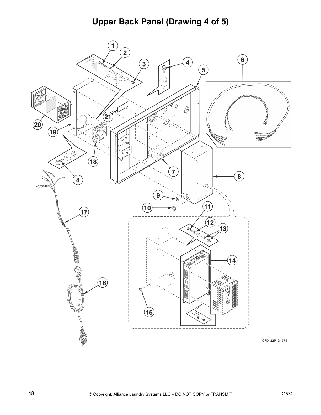 Upper Back Panel (Drawing 4 of 5)