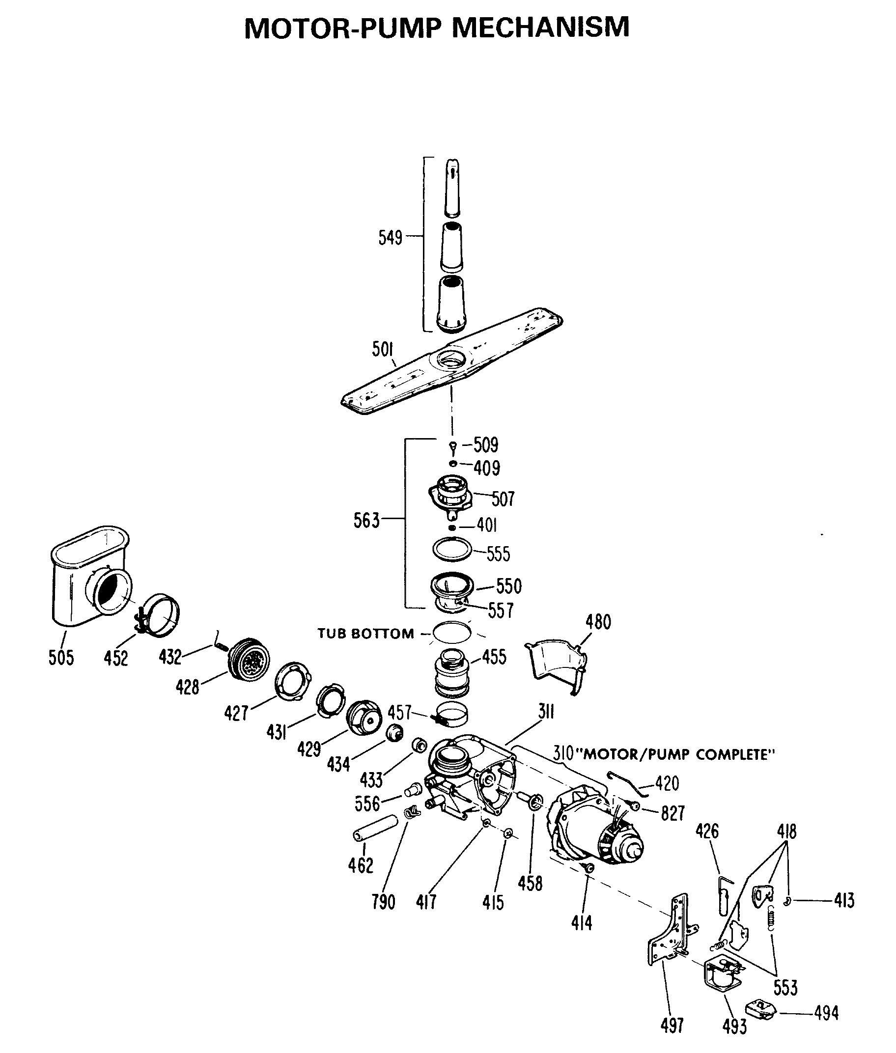 MOTOR-PUMP MECHANISM