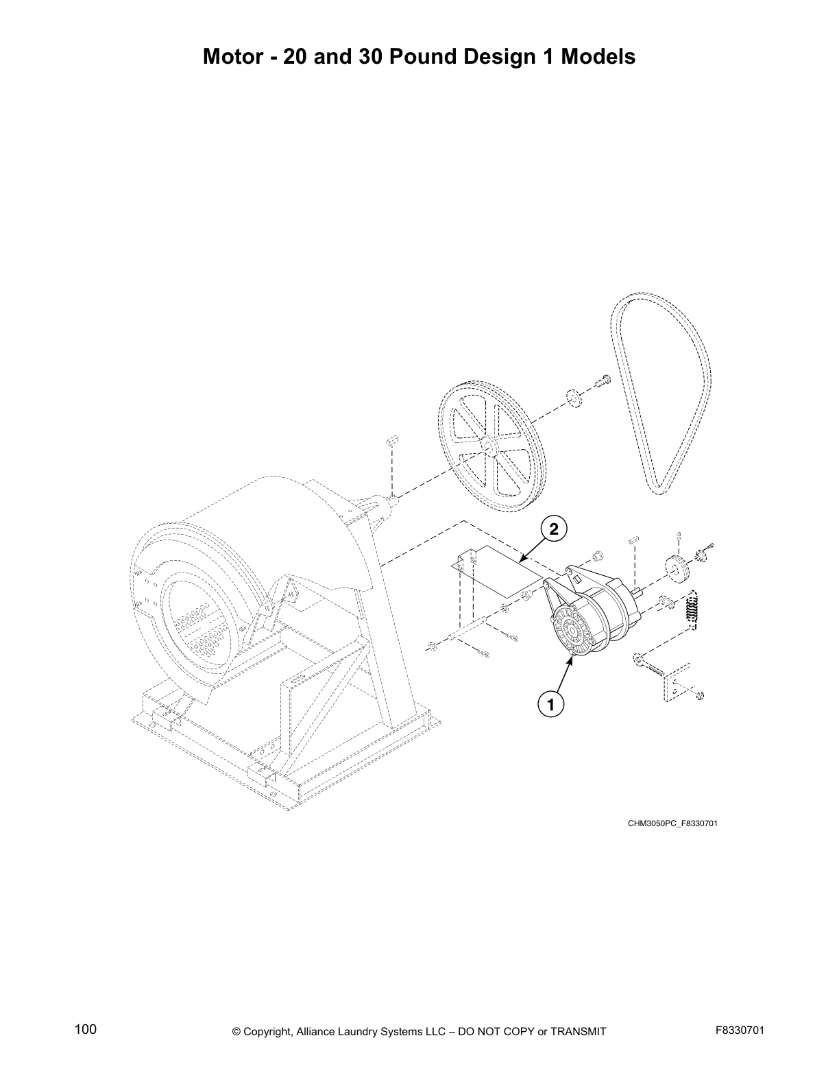 Motor - 20 and 30 Pound Design 1 Models