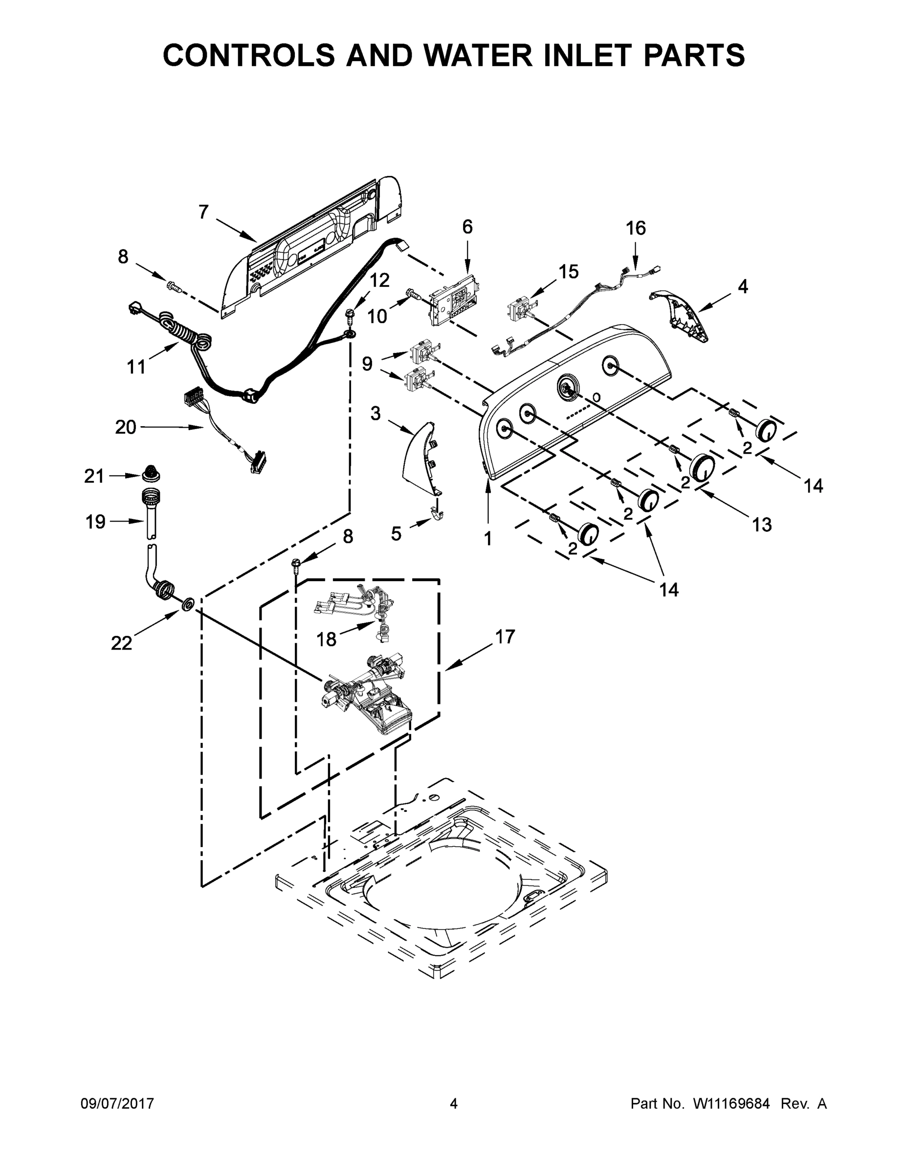 03 - CONTROLS AND WATER INLET PARTS