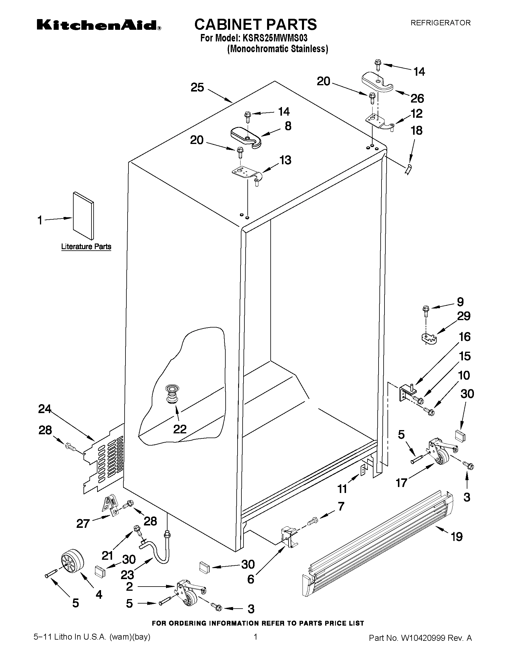 01 - CABINET PARTS