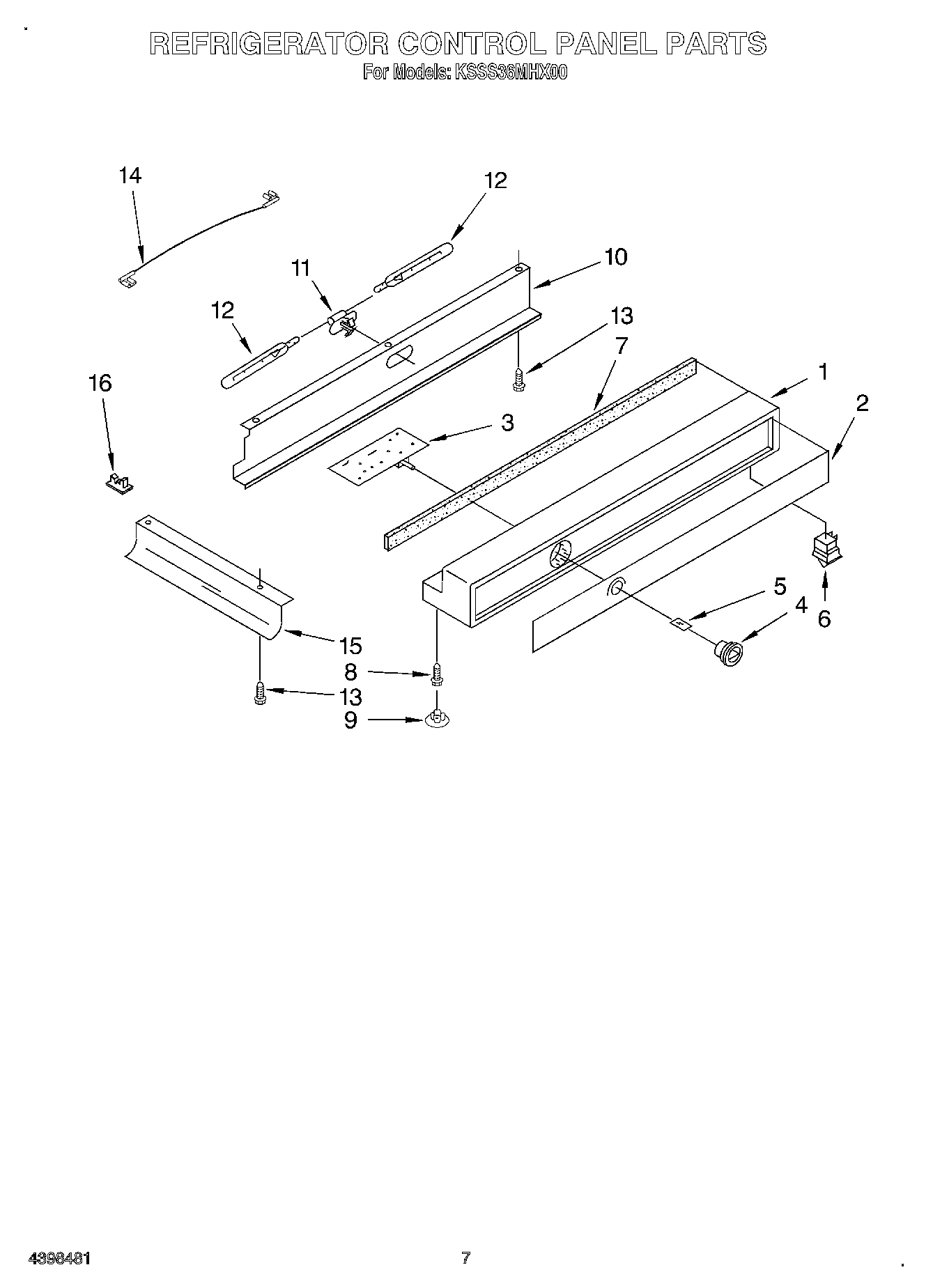 05 - REFRIGERATOR CONTROL PANEL