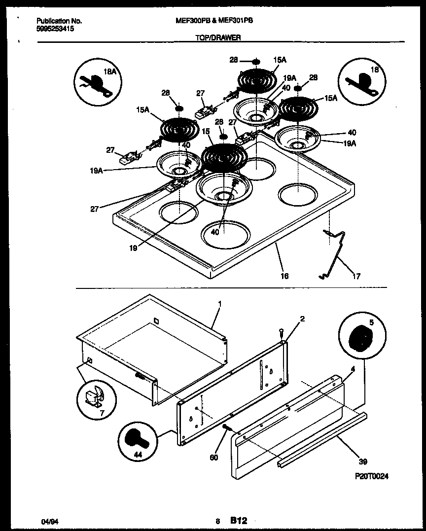 05 - COOKTOP AND DRAWER PARTS