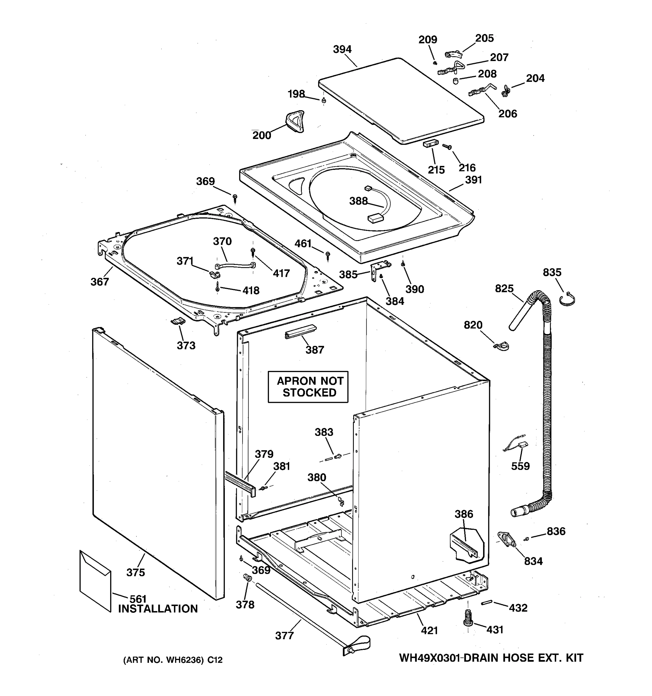 CABINET, COVER & FRONT PANEL