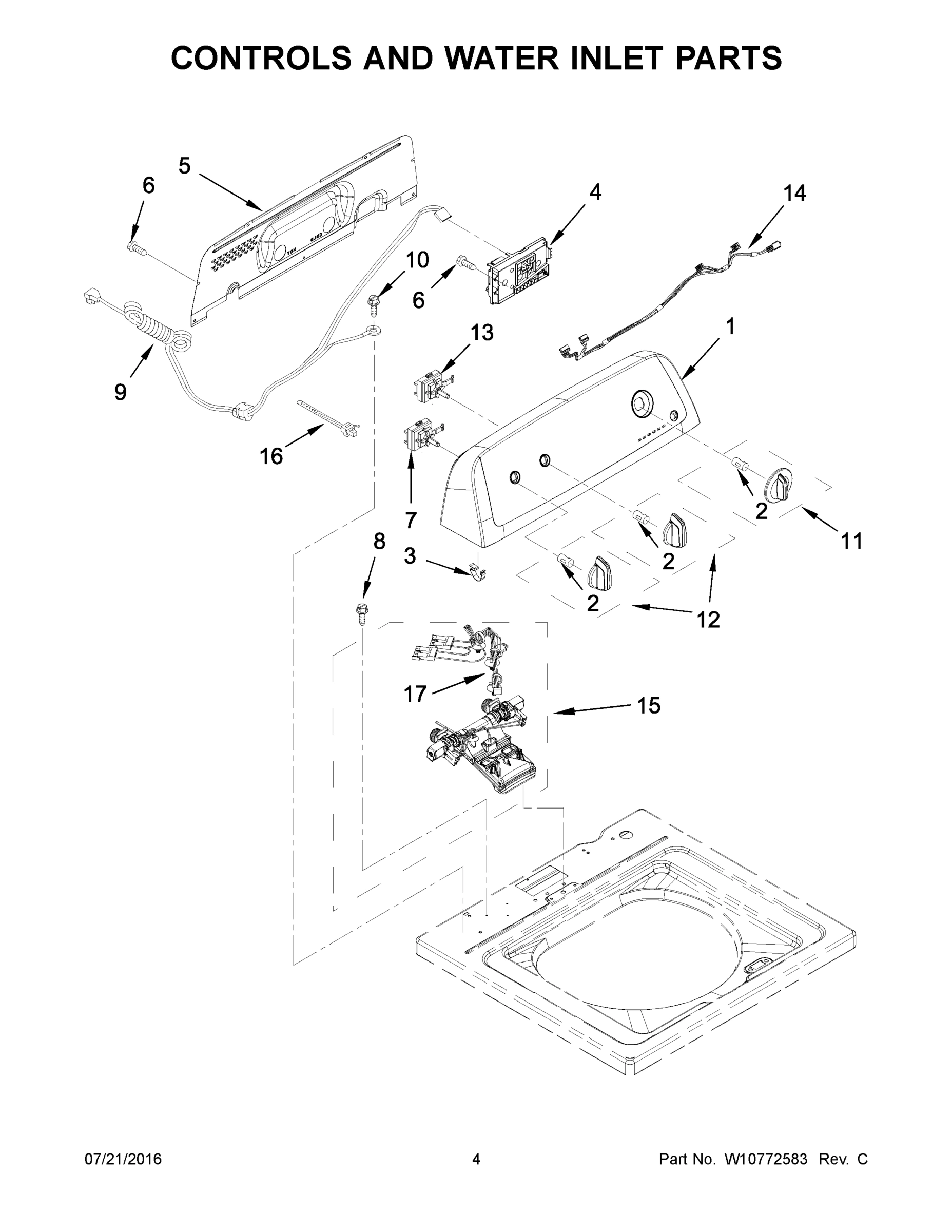 03 - CONTROLS AND WATER INLET PARTS