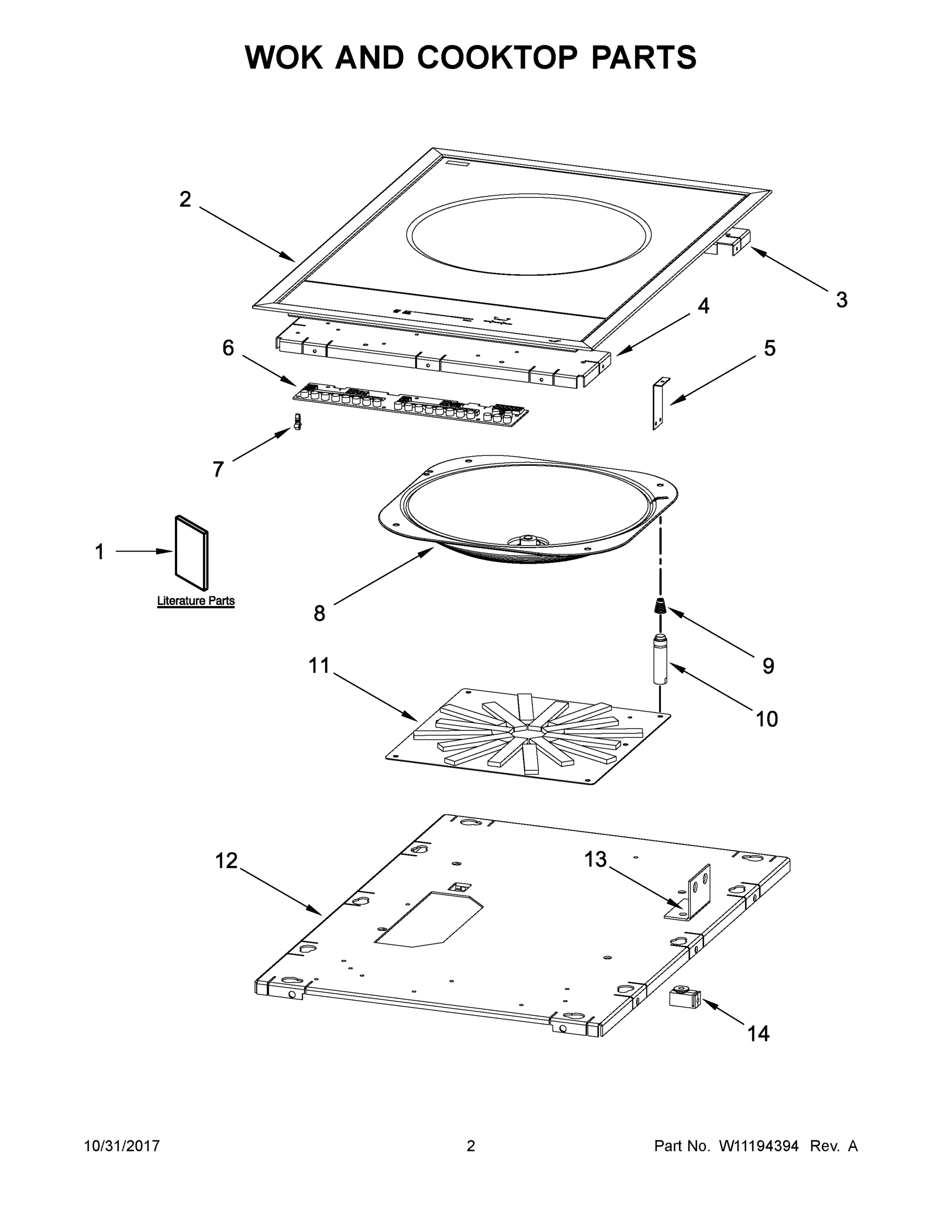 02 - WOK AND COOKTOP PARTS