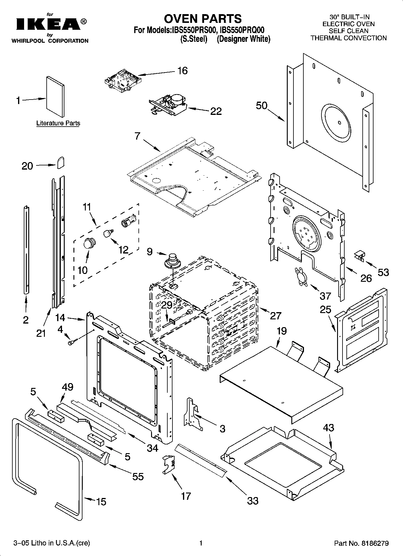 01 - OVEN PARTS