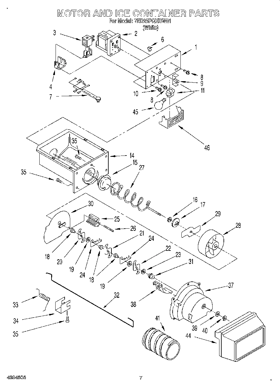05 - MOTOR AND ICE CONTAINER