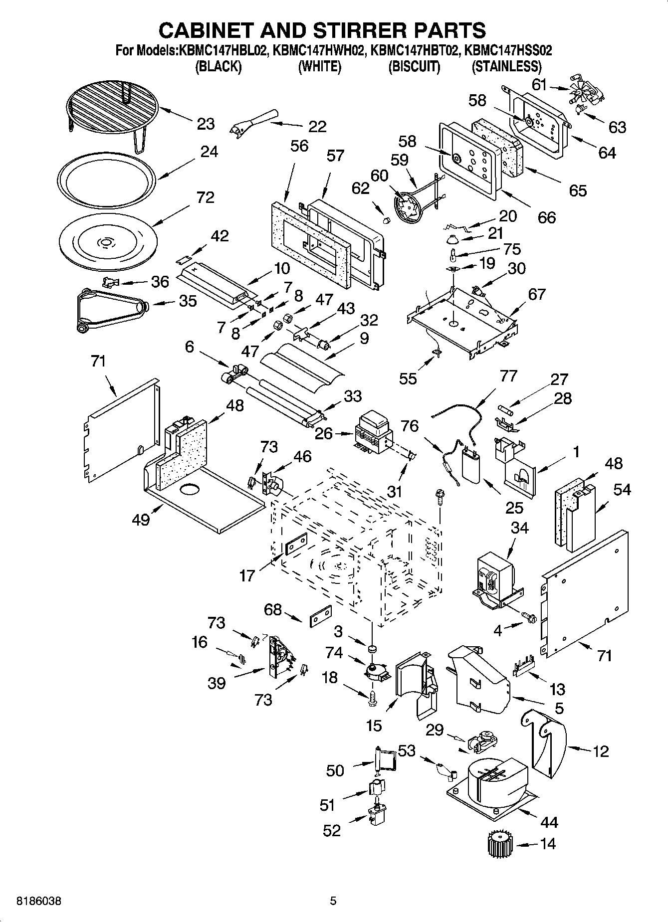 04 - CABINET AND STIRRER PARTS
