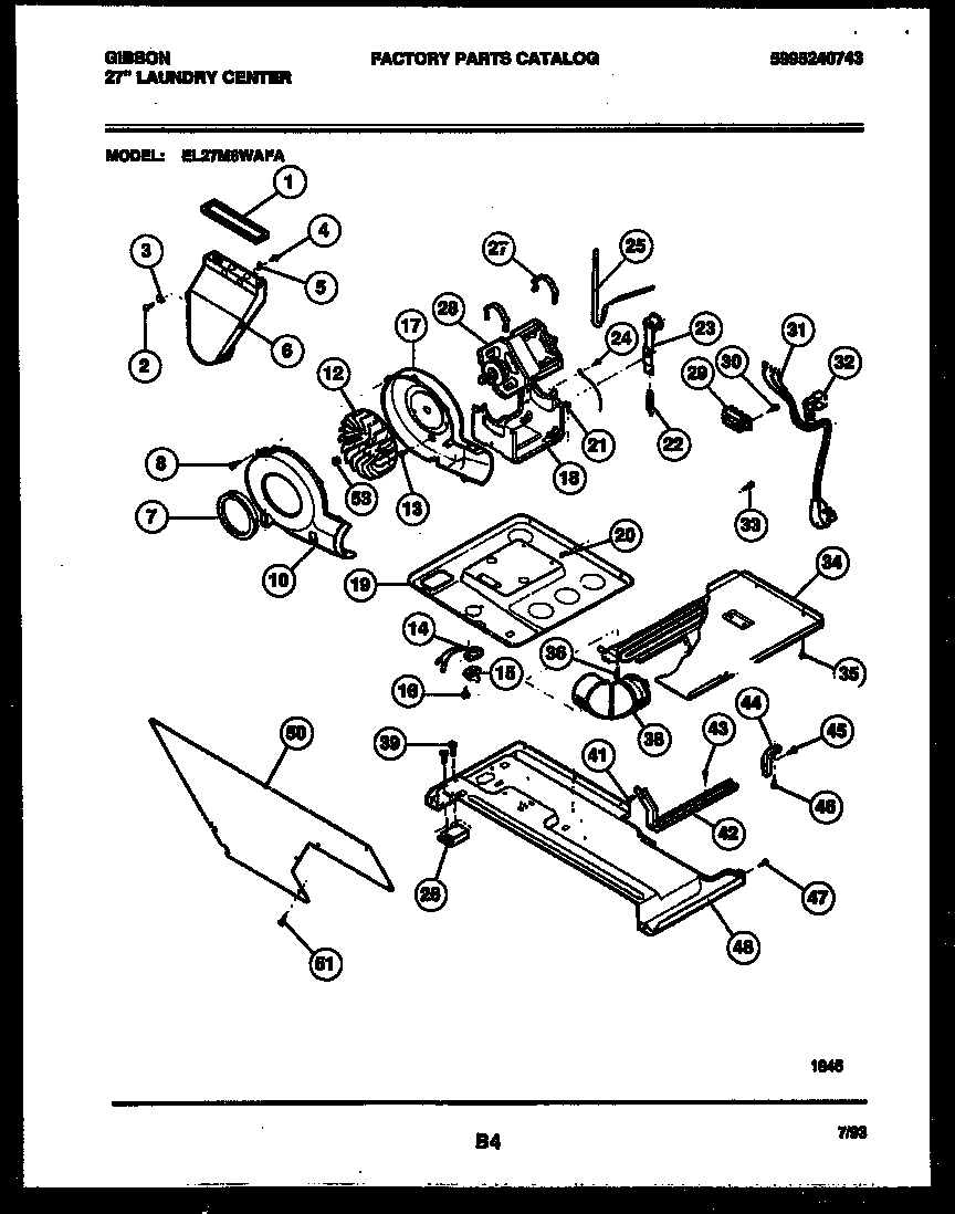 03 - BLOWER, IDLER ARM CLUTCH AND MOTOR