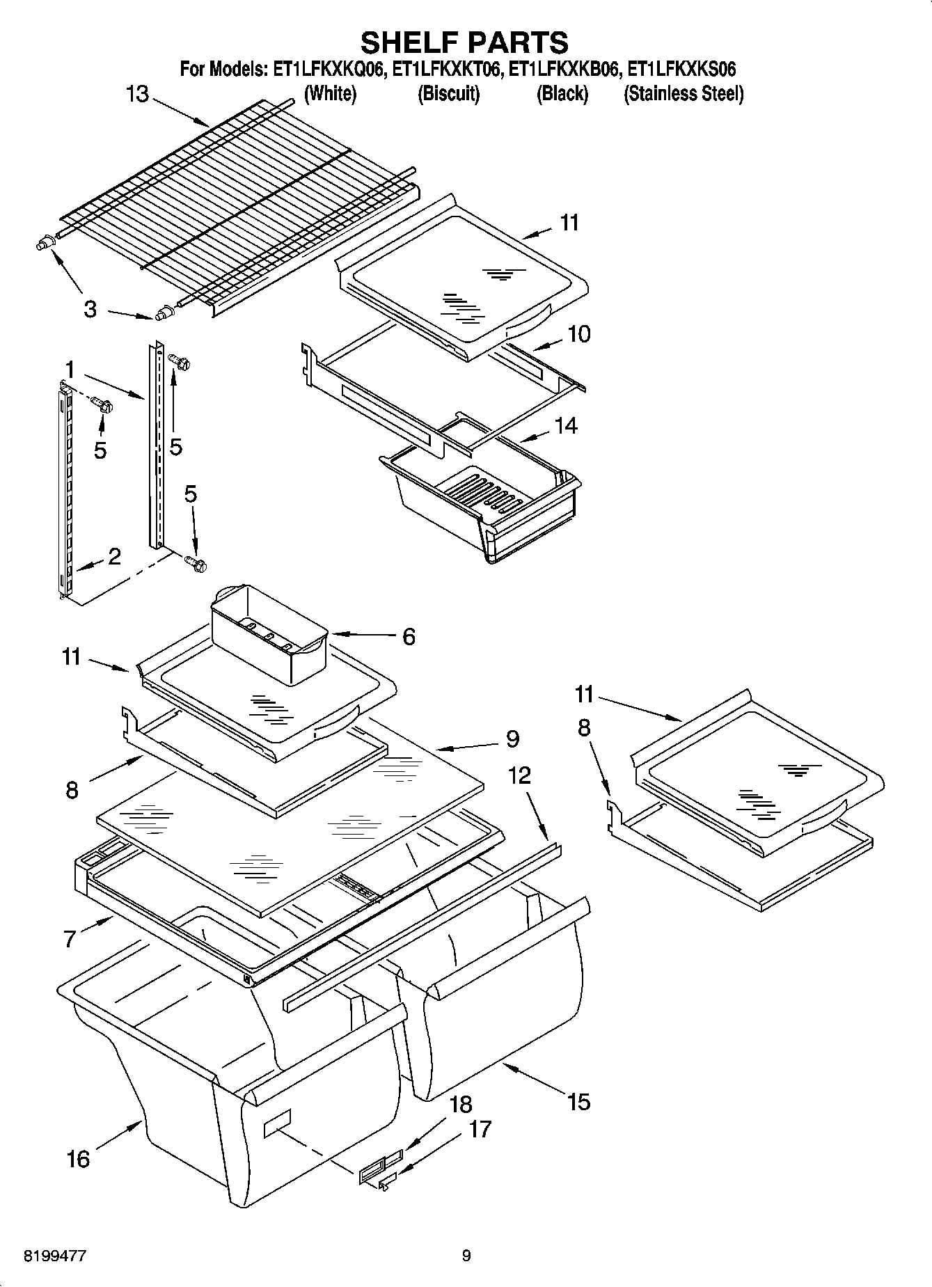 05 - SHELF PARTS, OPTIONAL PARTS