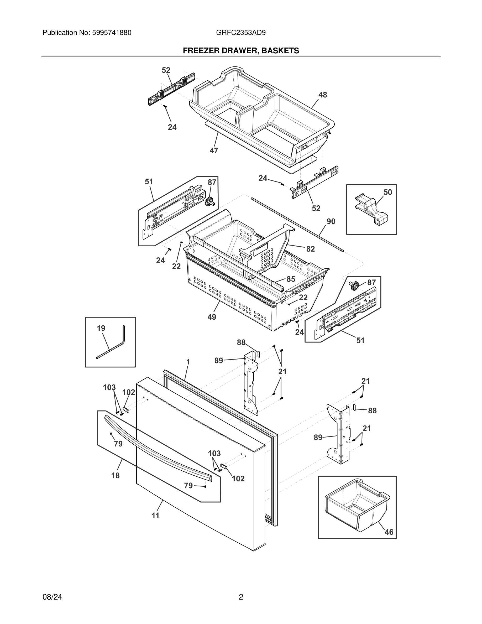 03 - FREEZER DRAWER, BASKETS