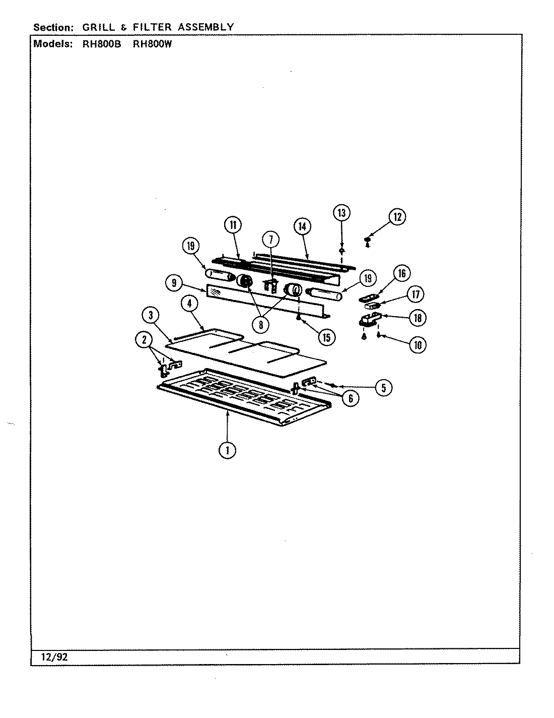 05 - GRILL & FILTER ASSEMBLY