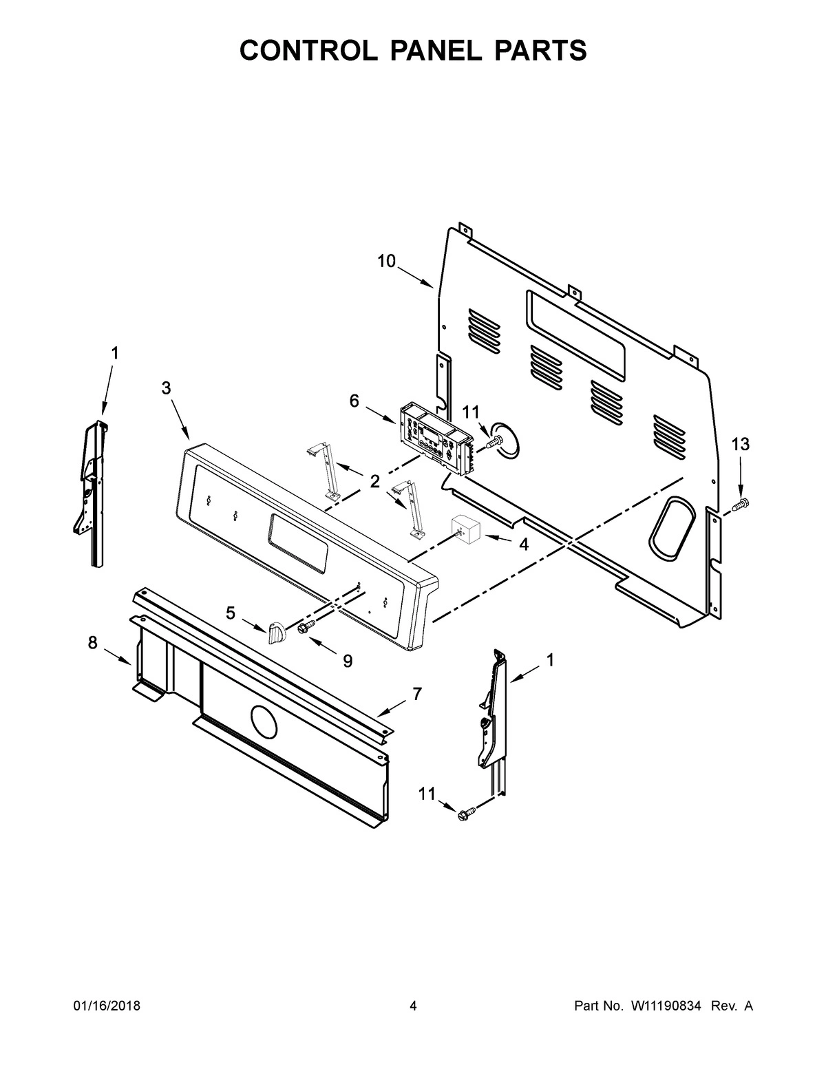 03 - CONTROL PANEL PARTS