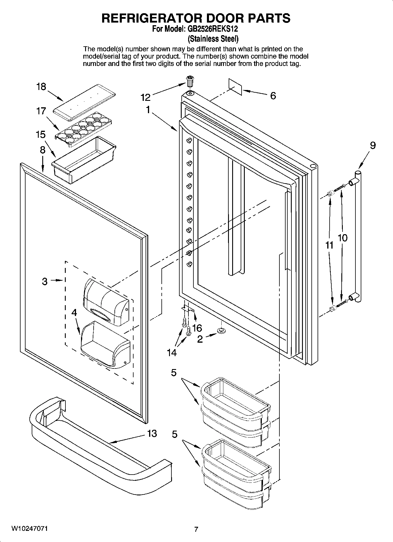 04 - REFRIGERATOR DOOR PARTS