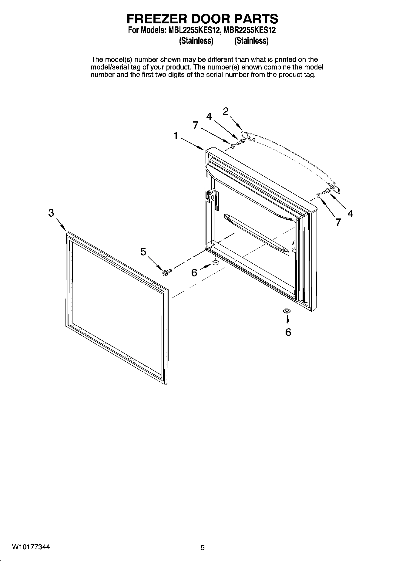 03 - FREEZER DOOR PARTS