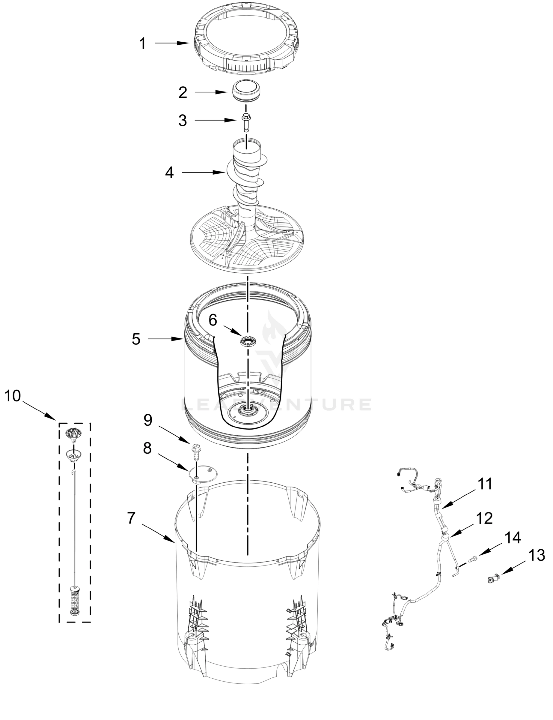 BASKET AND TUB PARTS