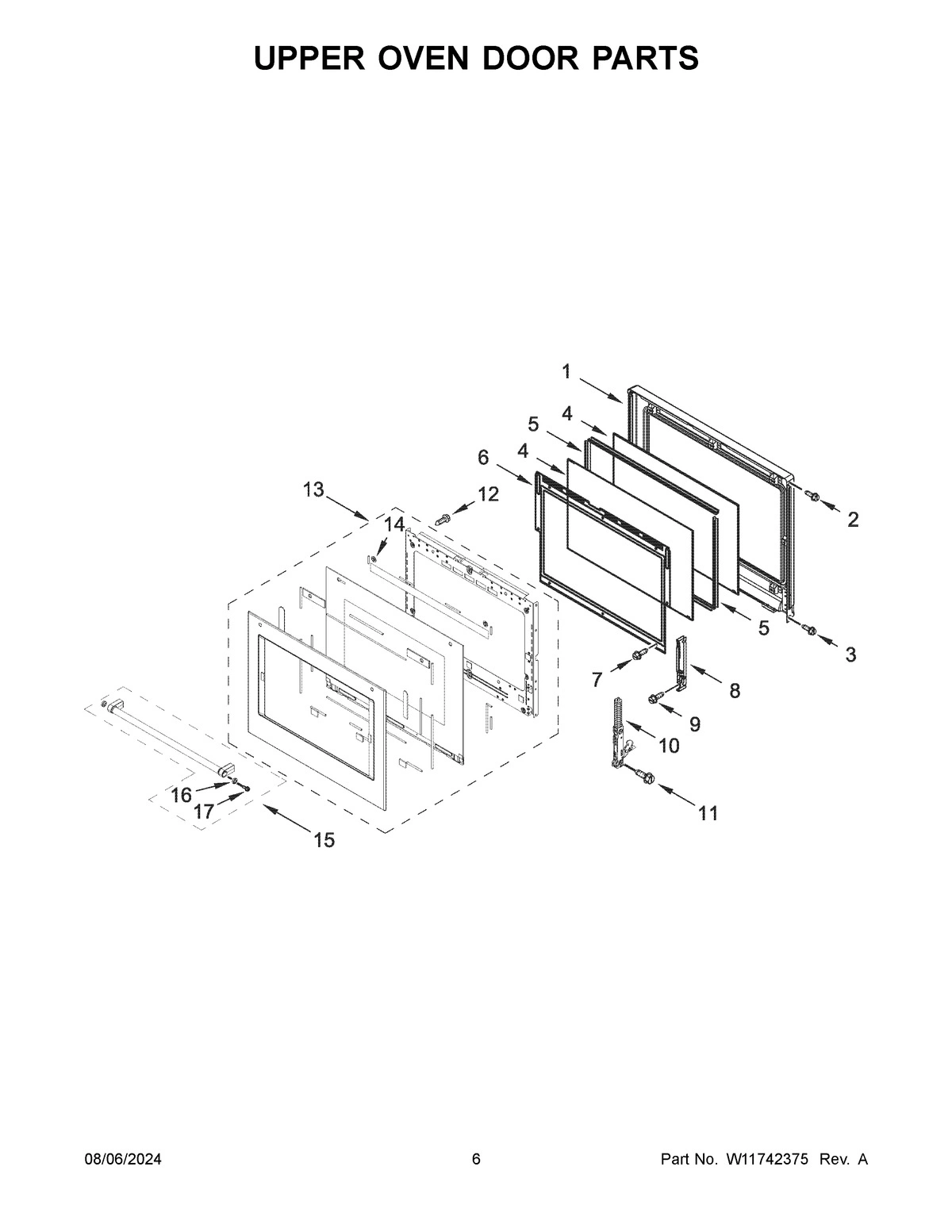 04 - UPPER OVEN DOOR PARTS