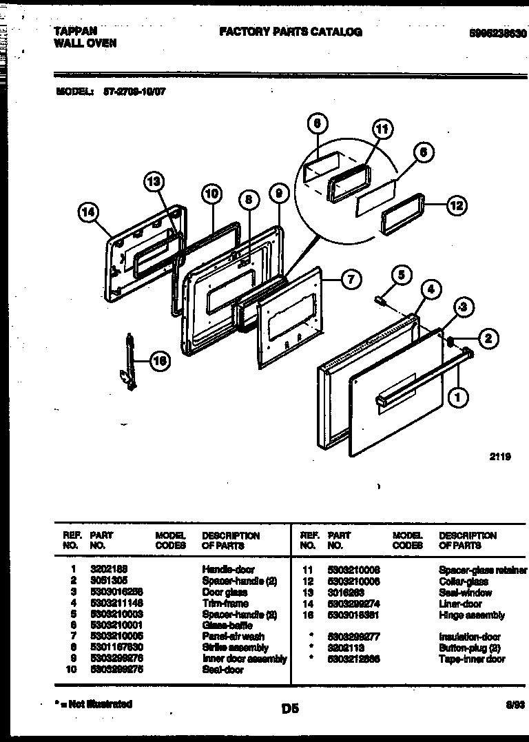 04 - LOWER OVEN DOOR PARTS