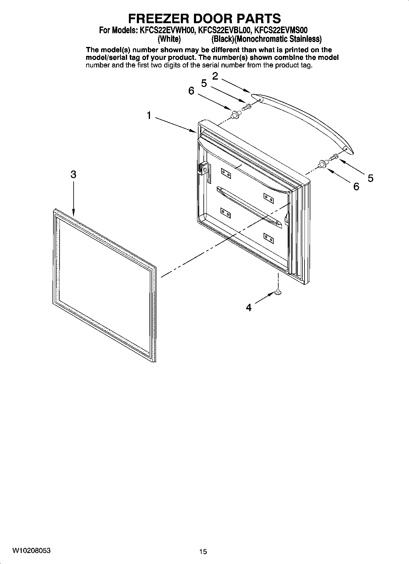 08 - FREEZER DOOR PARTS, OPTIONAL PARTS