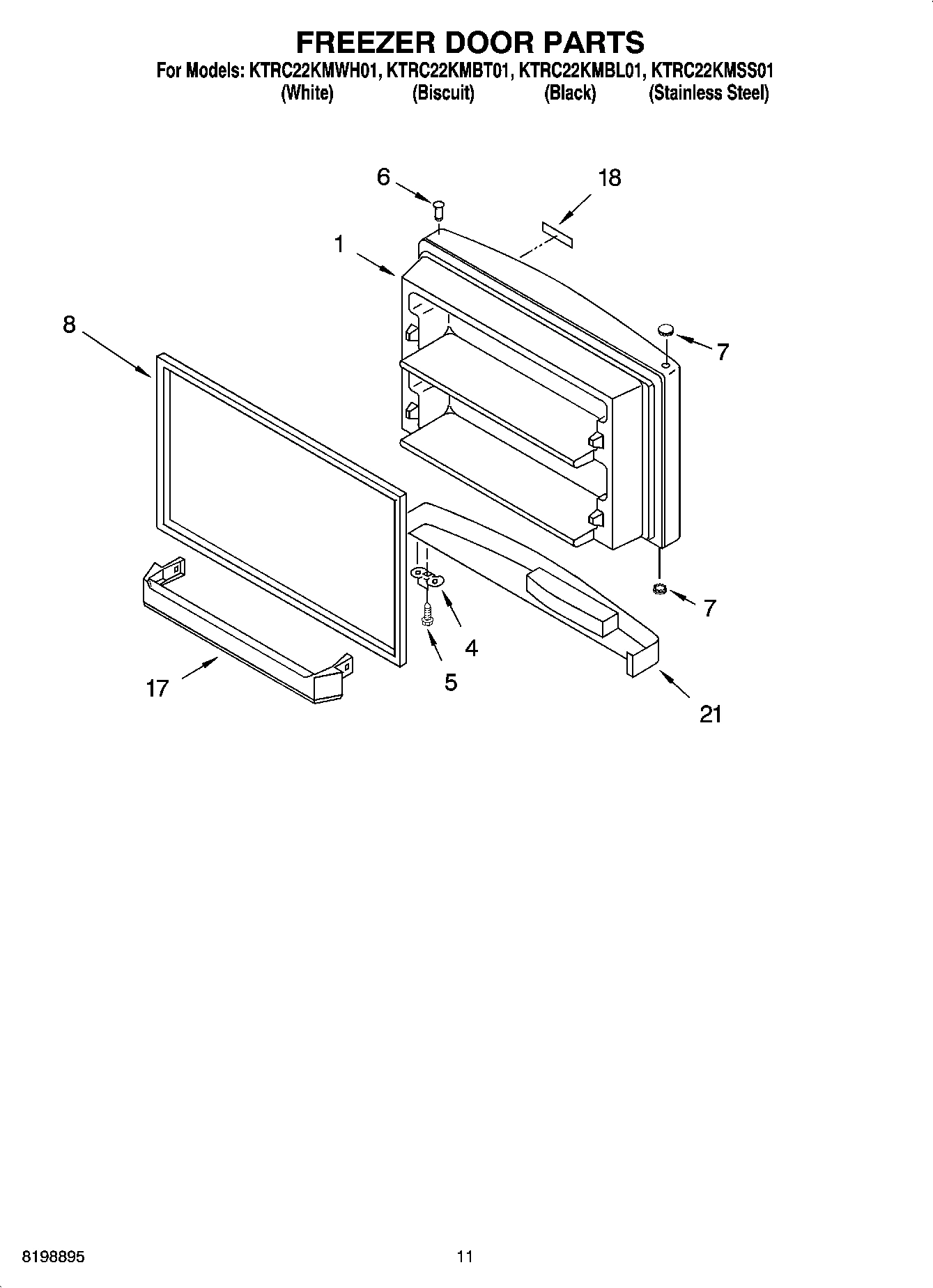06 - FREEZER DOOR PARTS, OPTIONAL PARTS