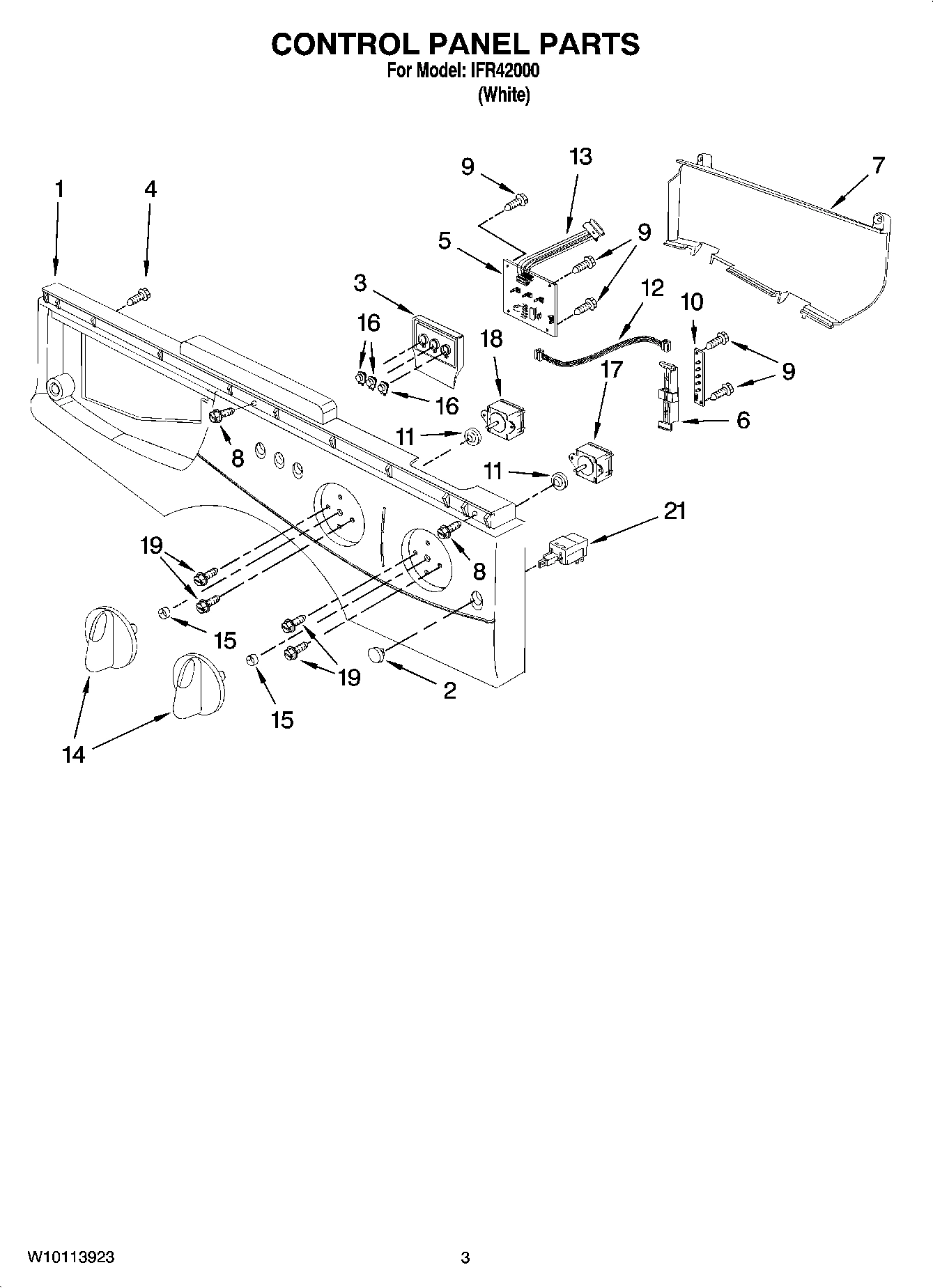 02 - CONTROL PANEL PARTS