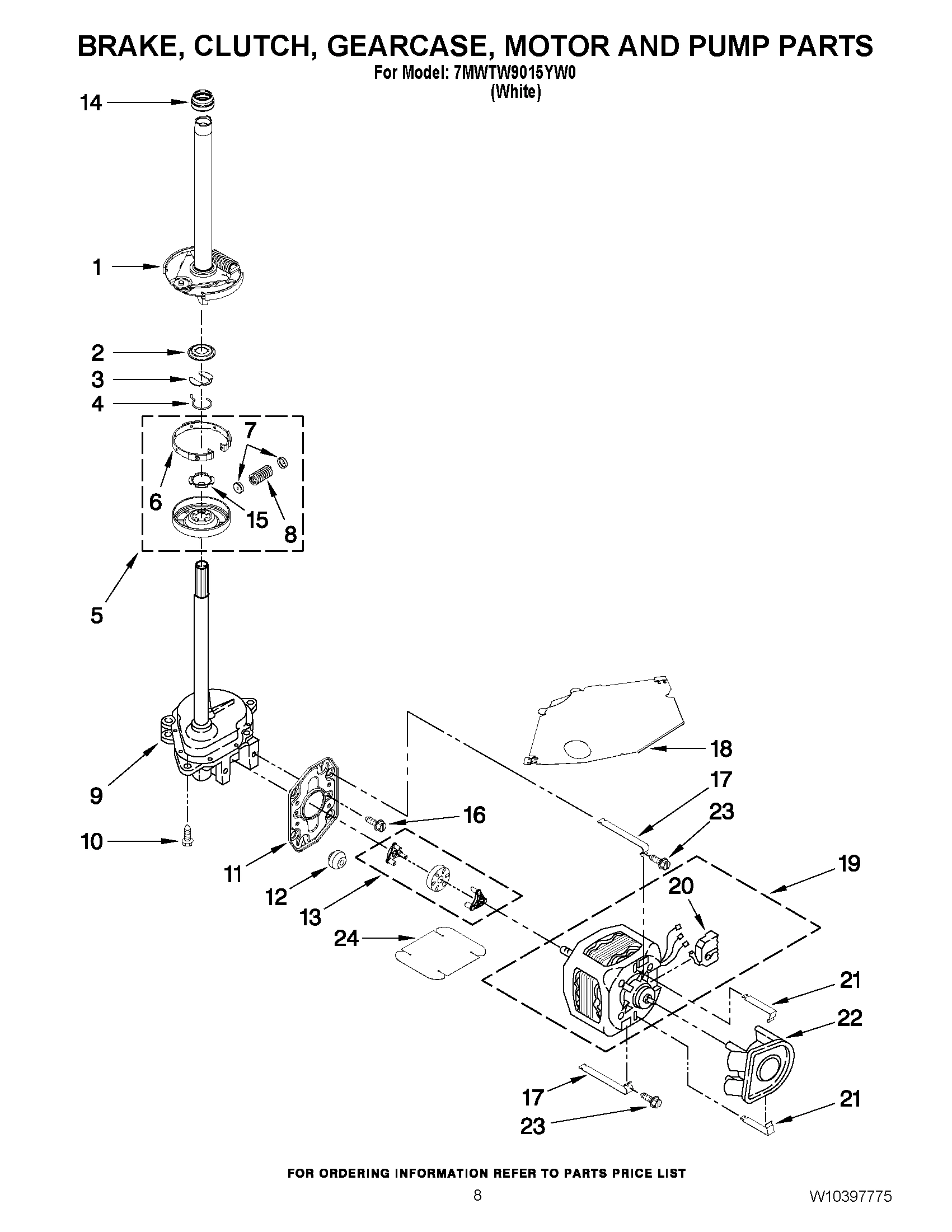 05 - BRAKE, CLUTCH, GEARCASE, MOTOR AND PUMP PARTS