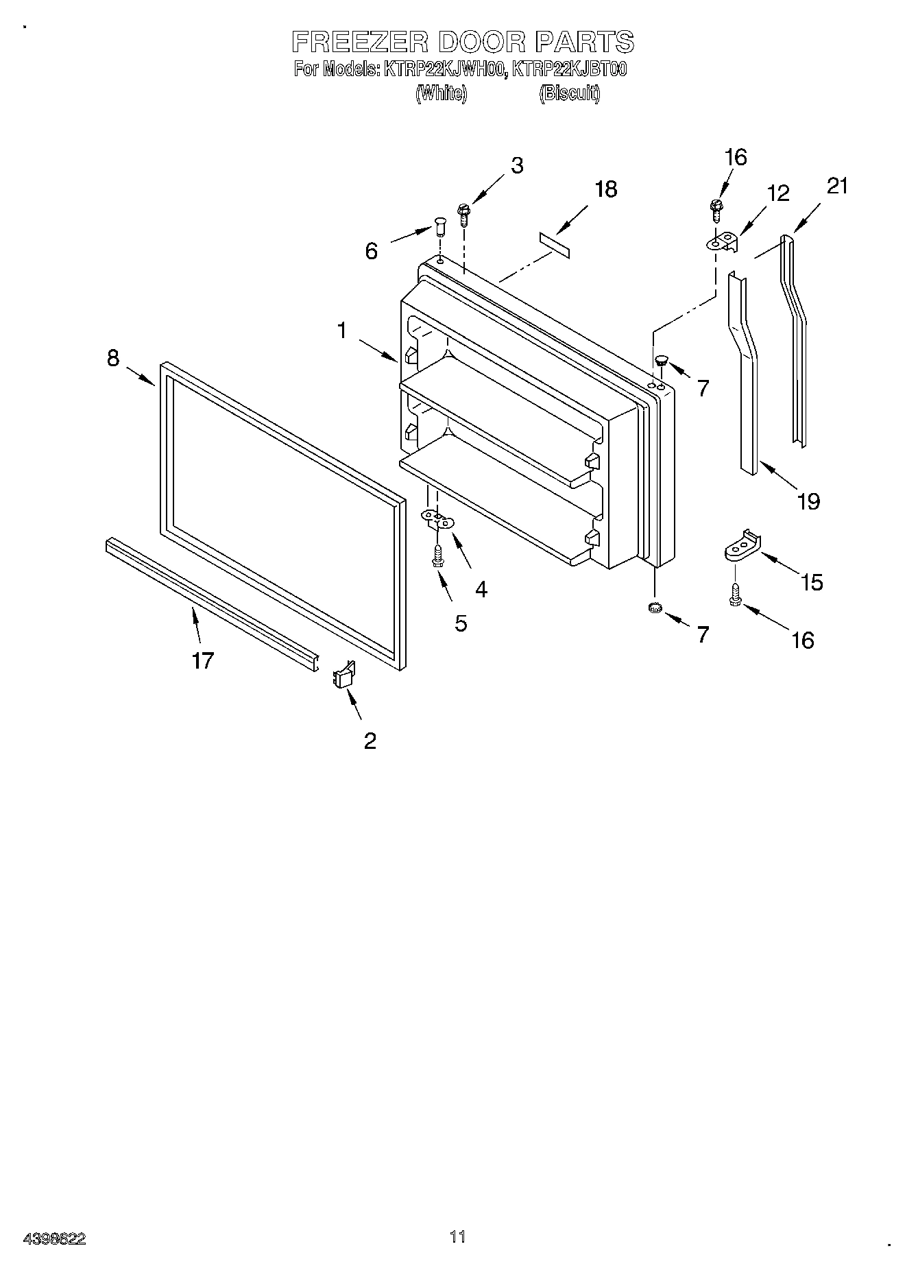 06 - FREEZER DOOR, OPTIONAL