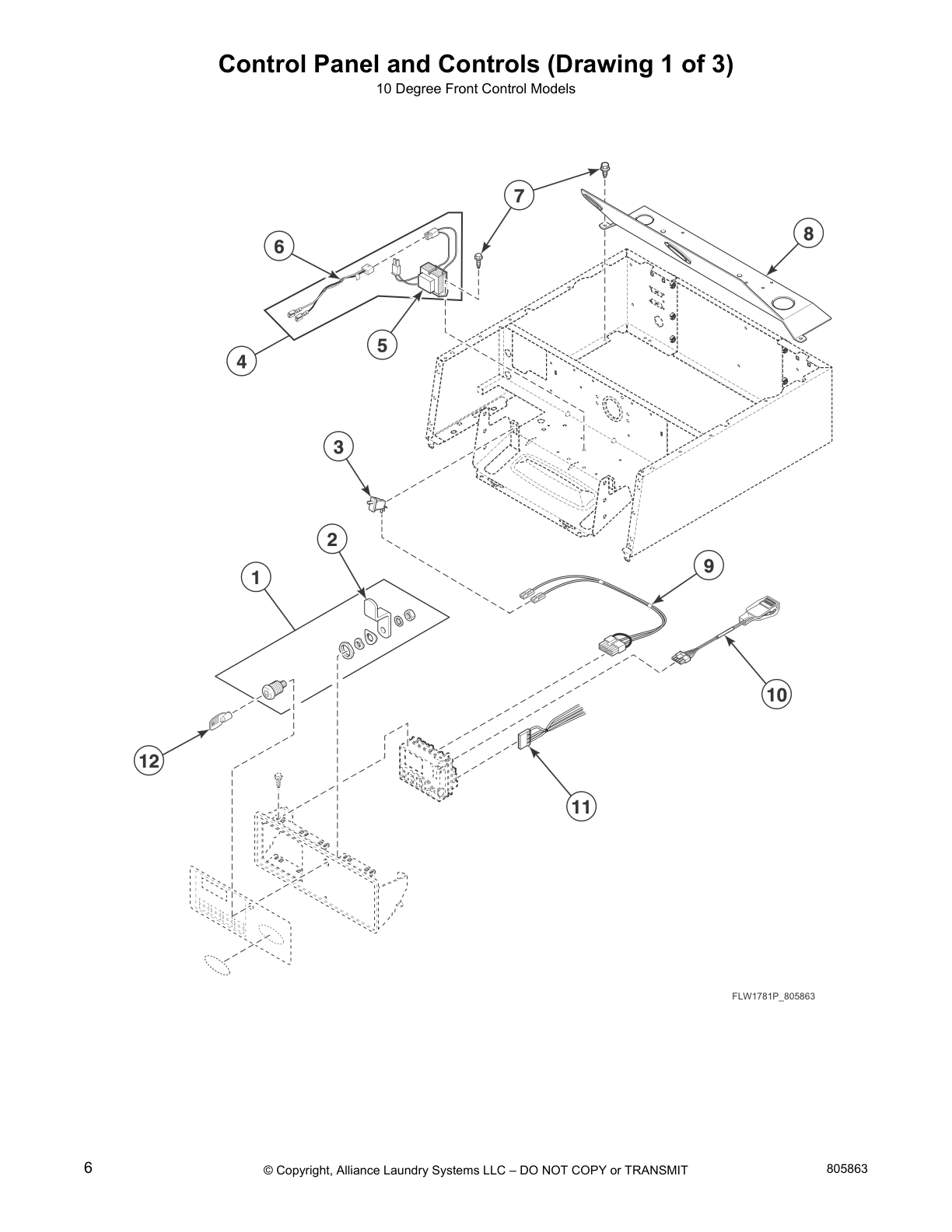 Control Panel and Controls (Drawing 1 of 3)