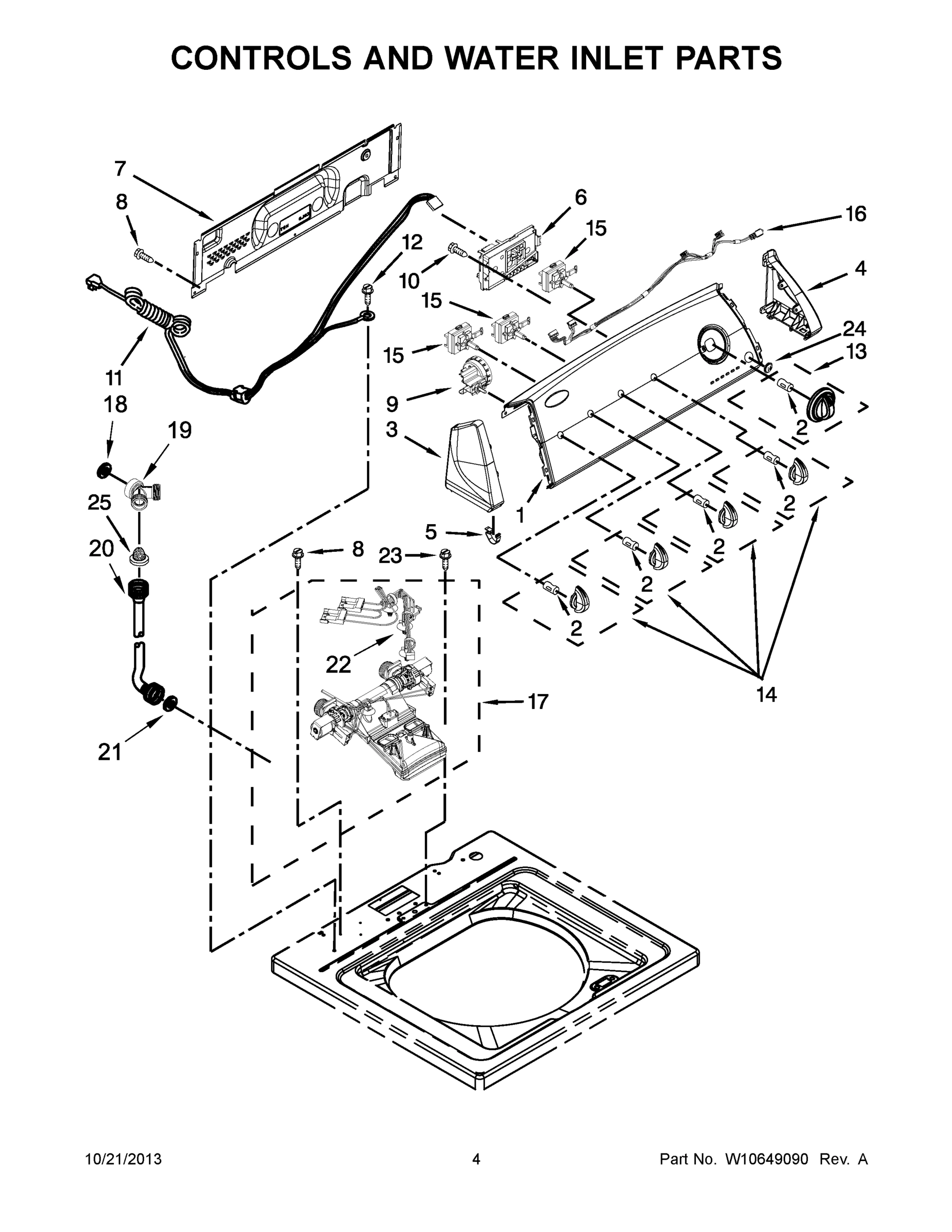 03 - CONTROLS AND WATER INLET PARTS